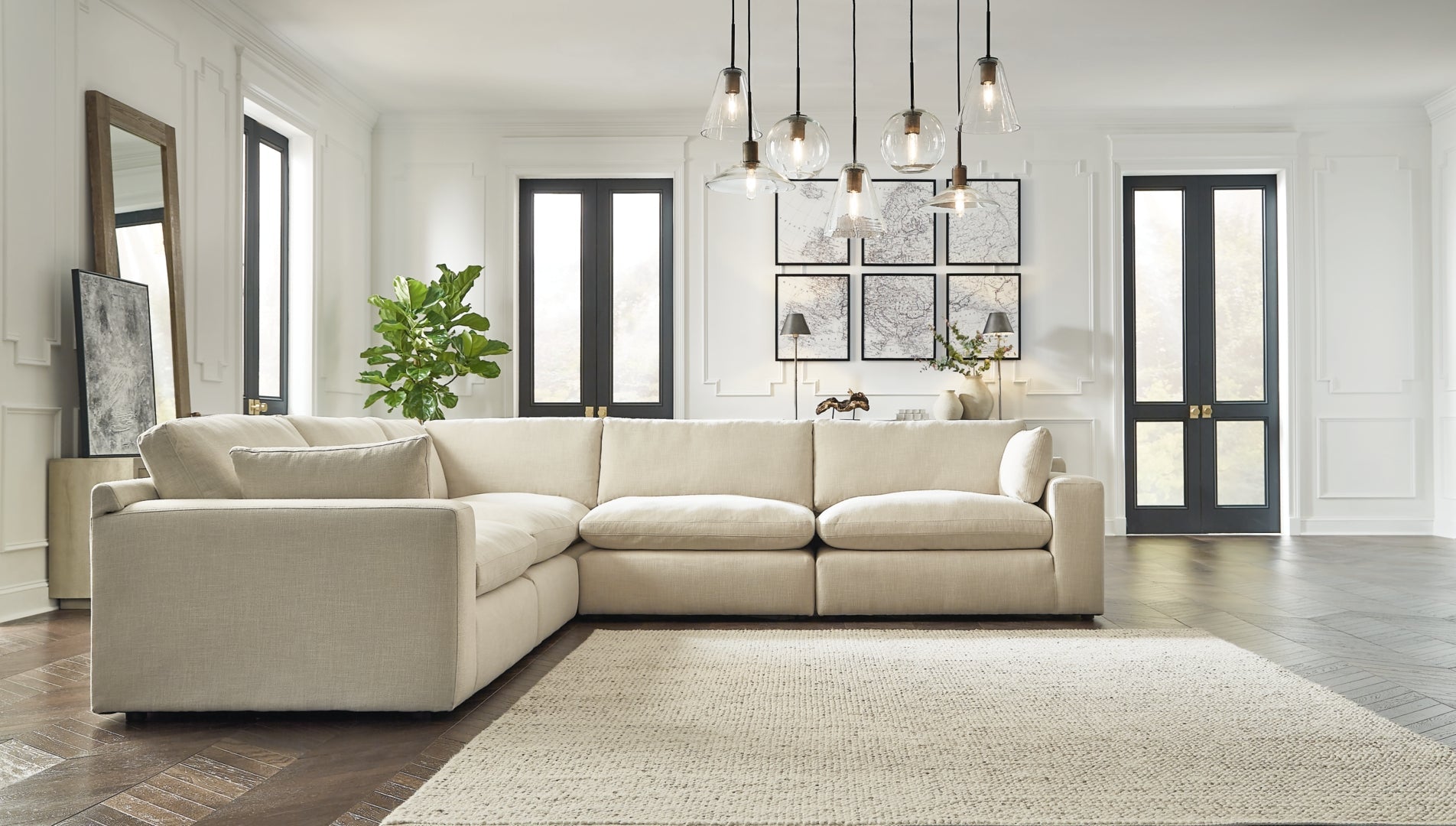 Elyza 4-5 Piece Sectional (Customizable)