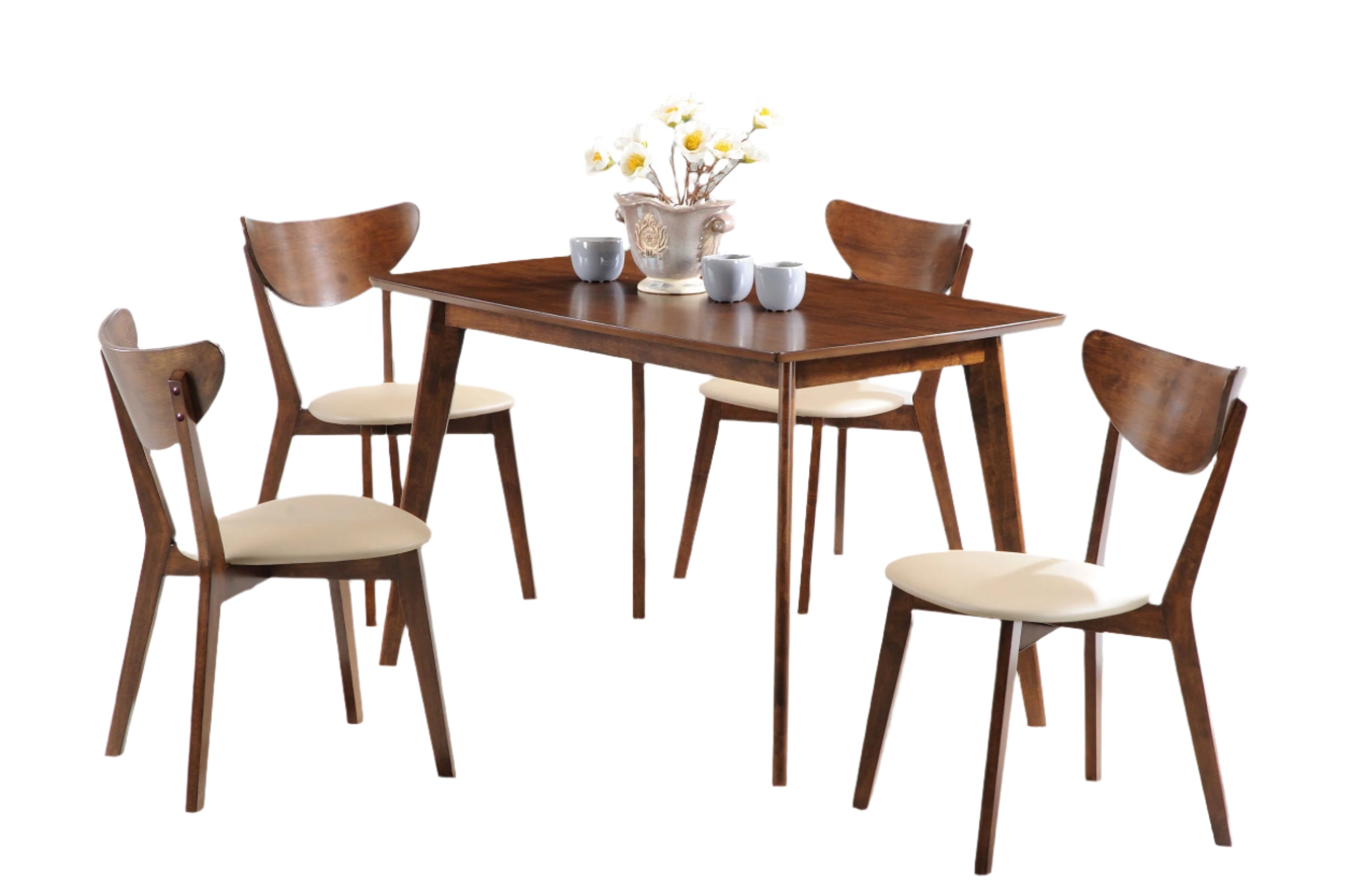 Kersey Rectangular Dining Table Set Chestnut