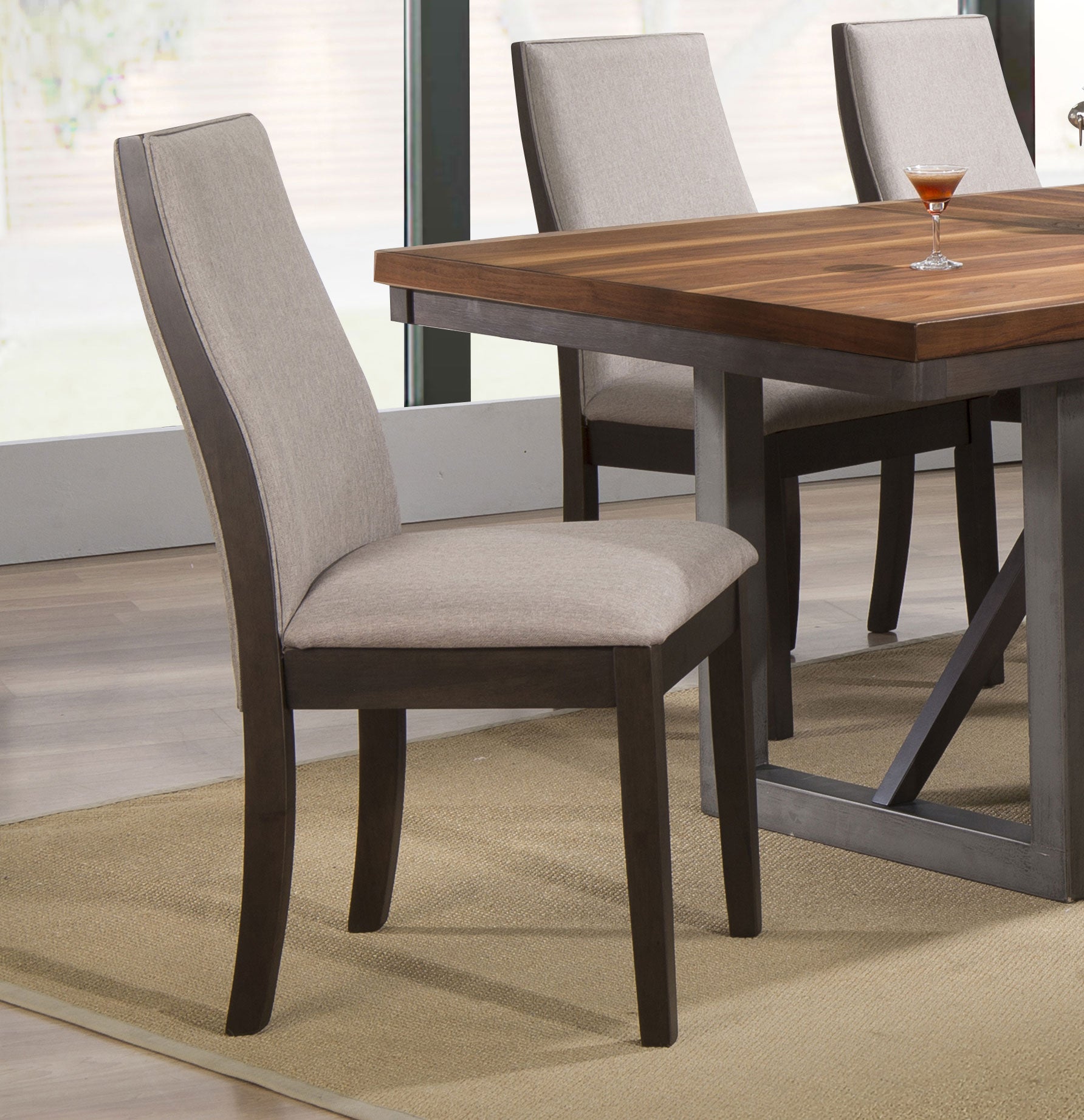 Spring Creek Upholstered Dining Chair Chocolate (Set of 2)