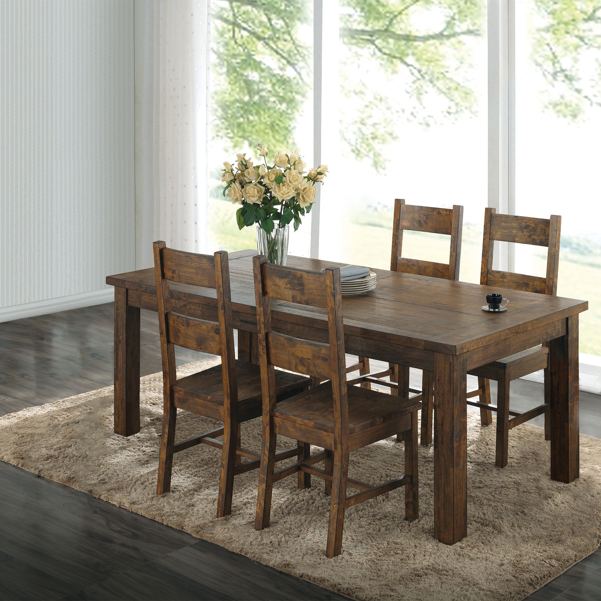 Coleman  Counter Height Dining Set Golden Brown