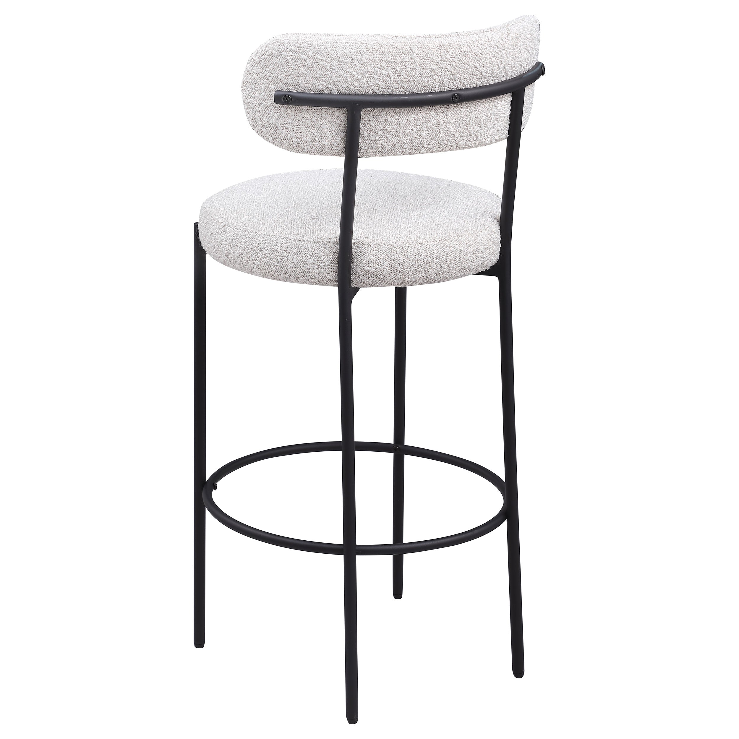 Viola Boucle Upholstered Counter Chair Cream (Set of 2)