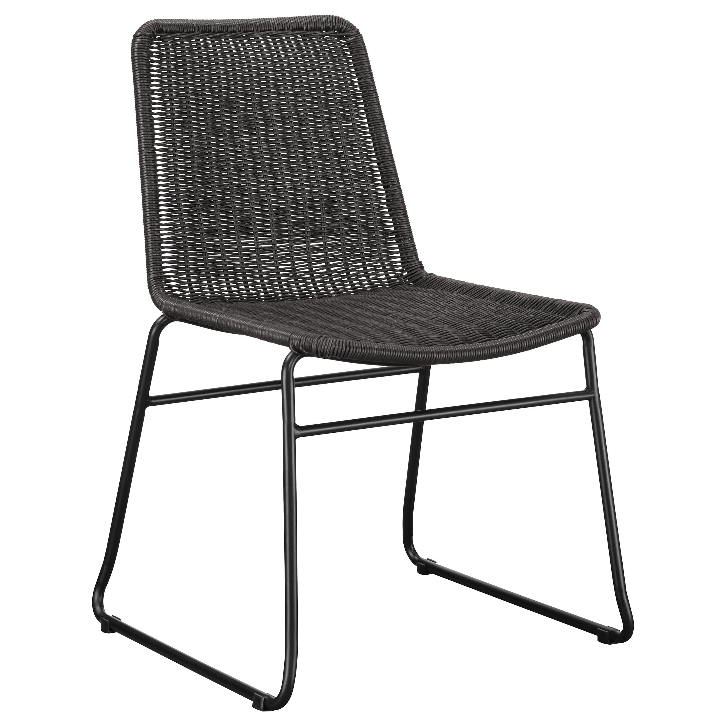 Aviano Round Glass Top Dining Table Set Gunmetal