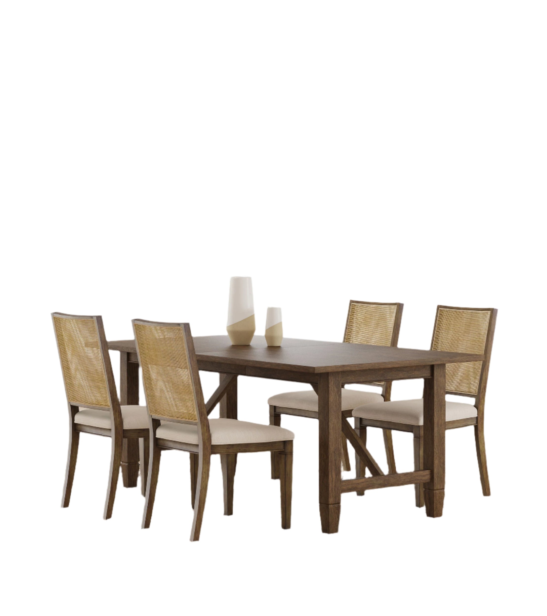 Matisse  Rectangular Dining Table Set Light Brown