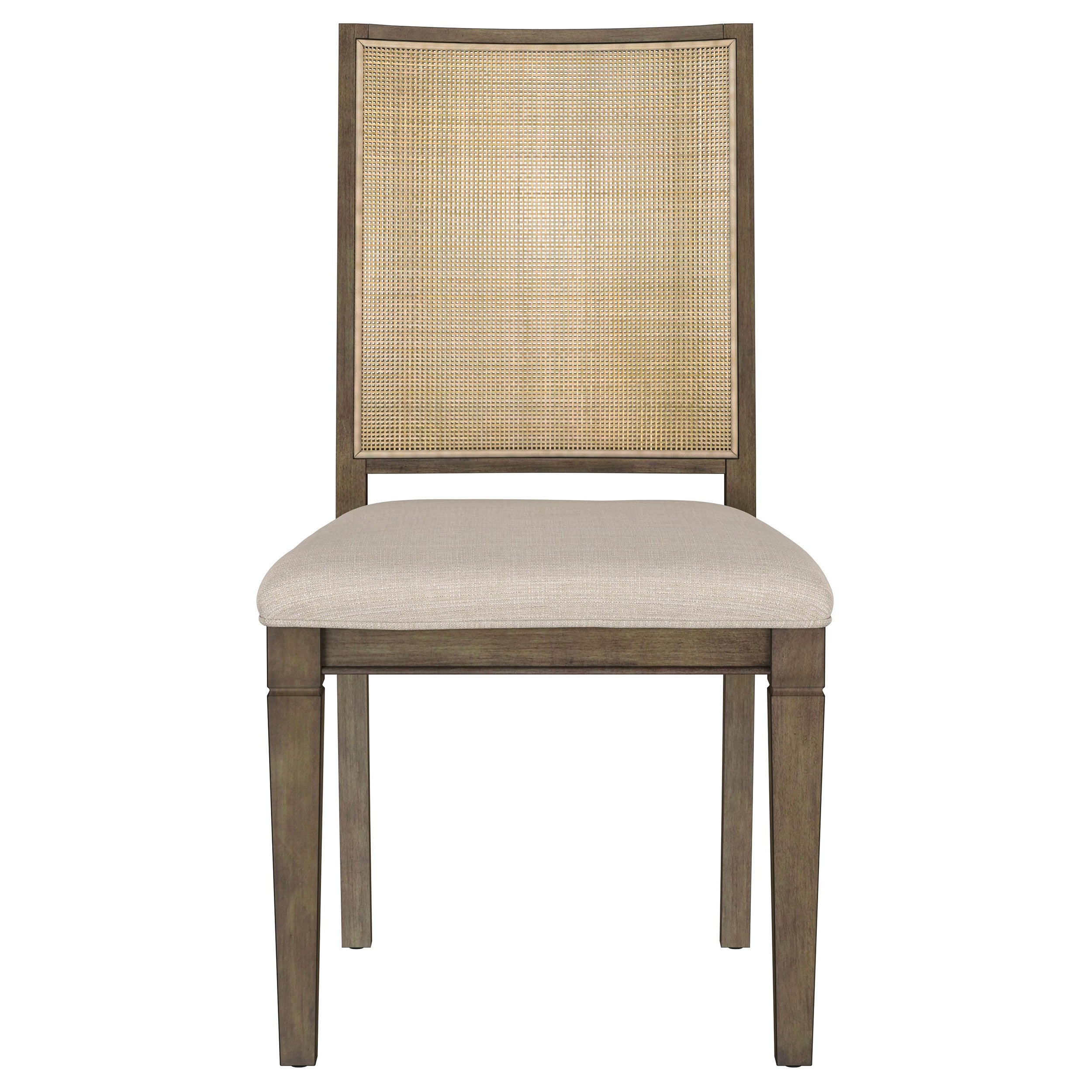 Matisse Woven Rattan Back Dining Side Chair Brown (Set of 2)