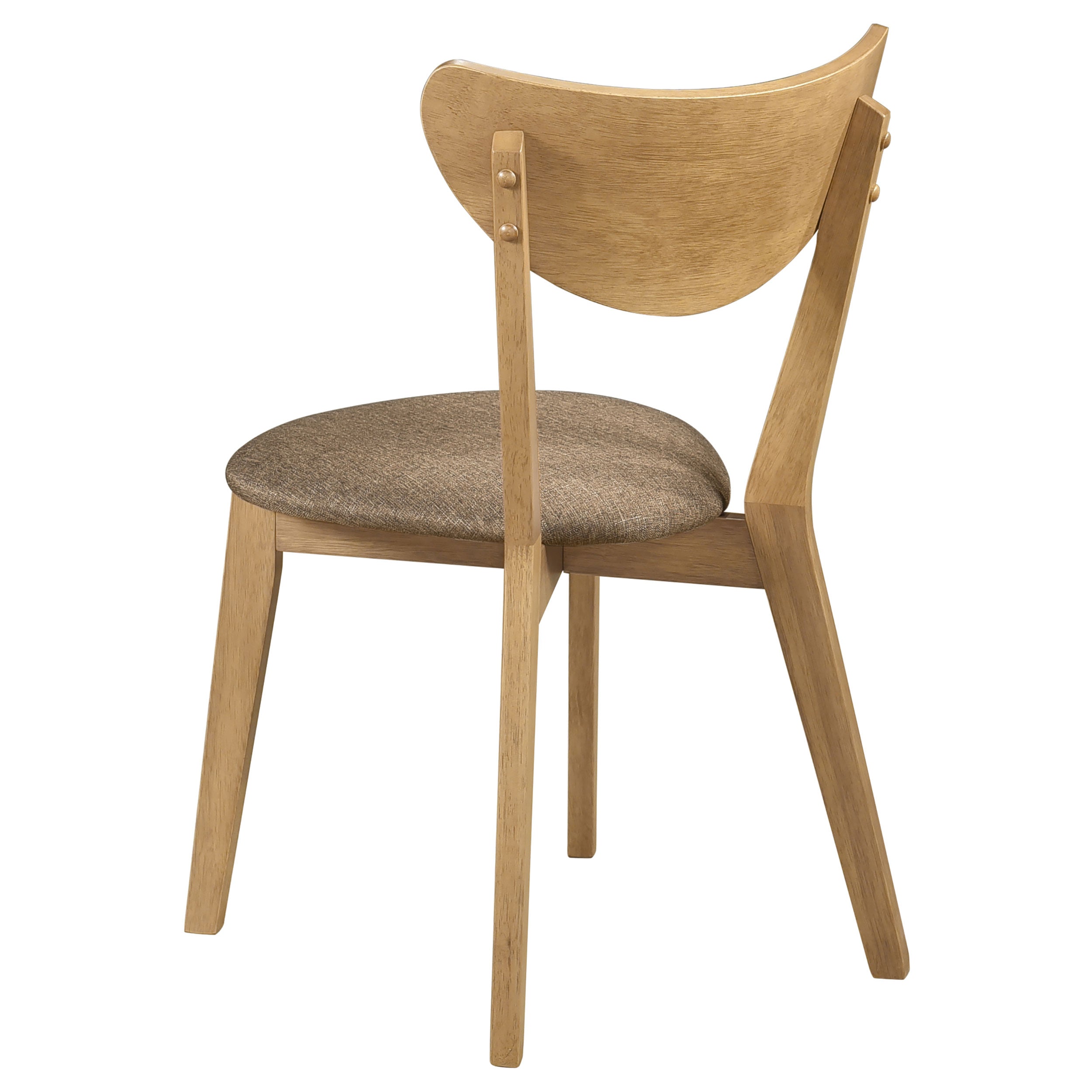 Elowen Round Solid Wood Dining Set Light Walnut