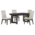 Hathaway Rectangular Dining Table Set Acacia Brown