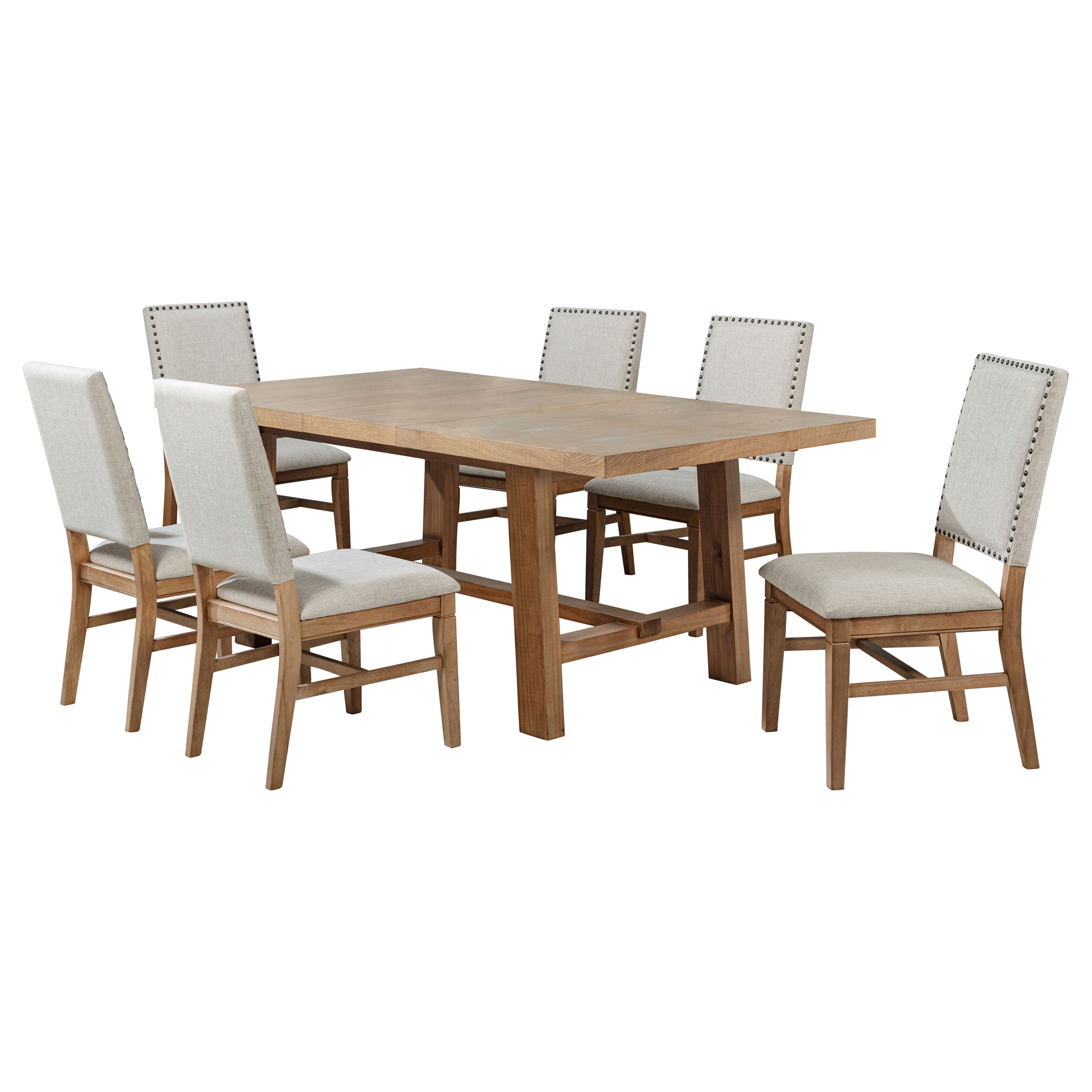 Middleton Extension Leaf Dining Set Brown and Black