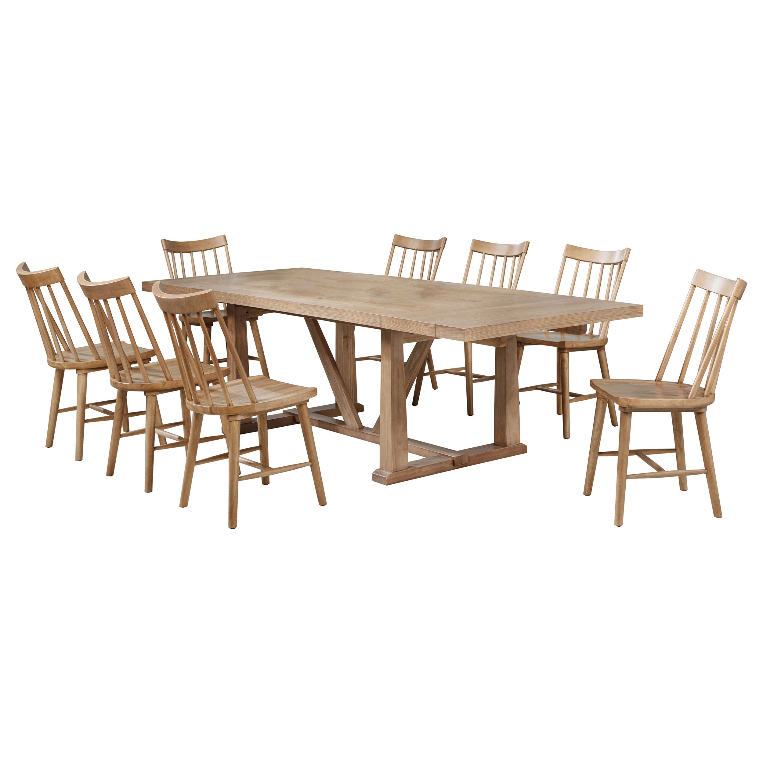 Middleton Extension Leaf Dining Set Brown and Black