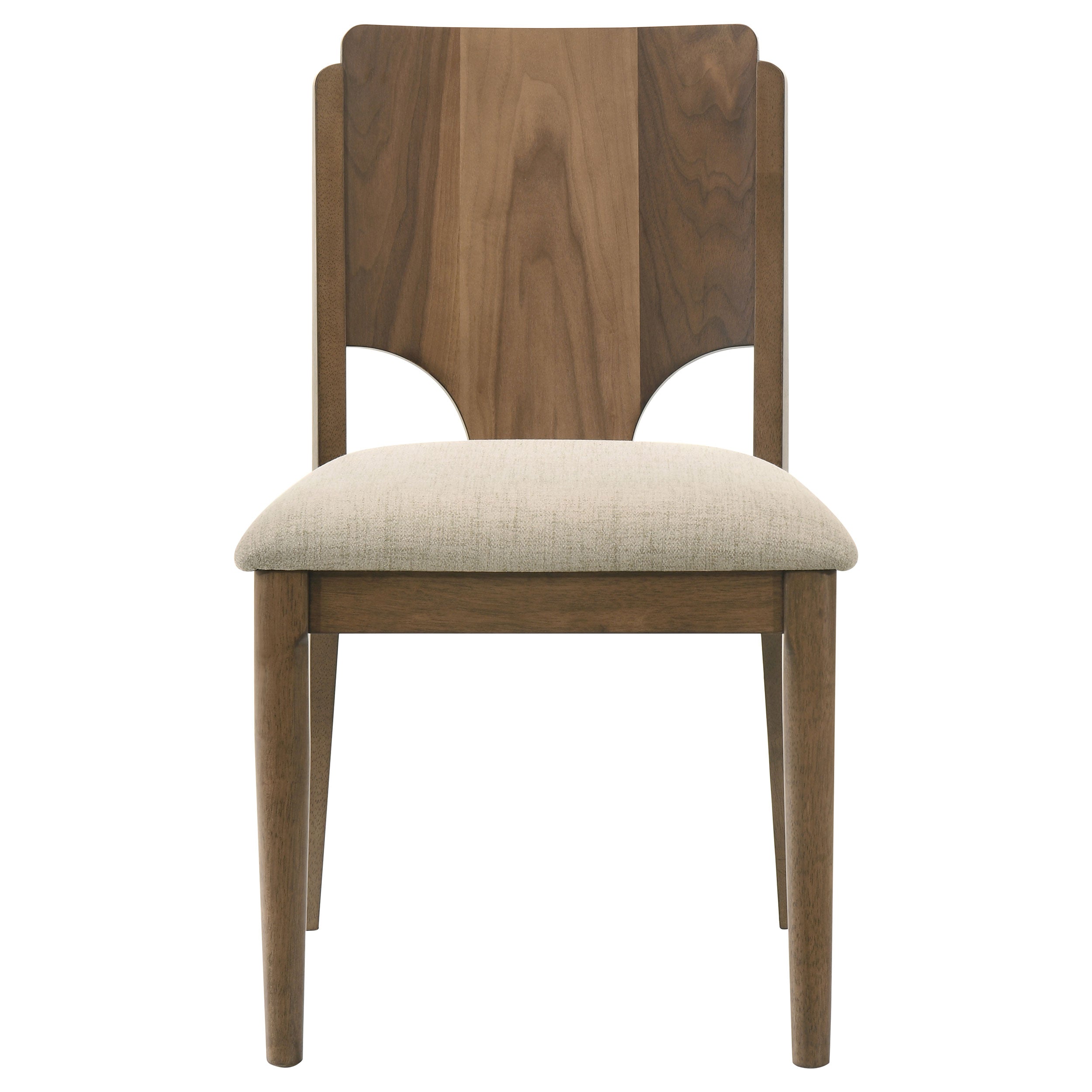 Crestmore 46-inch Round Wood Dining Table Set Walnut