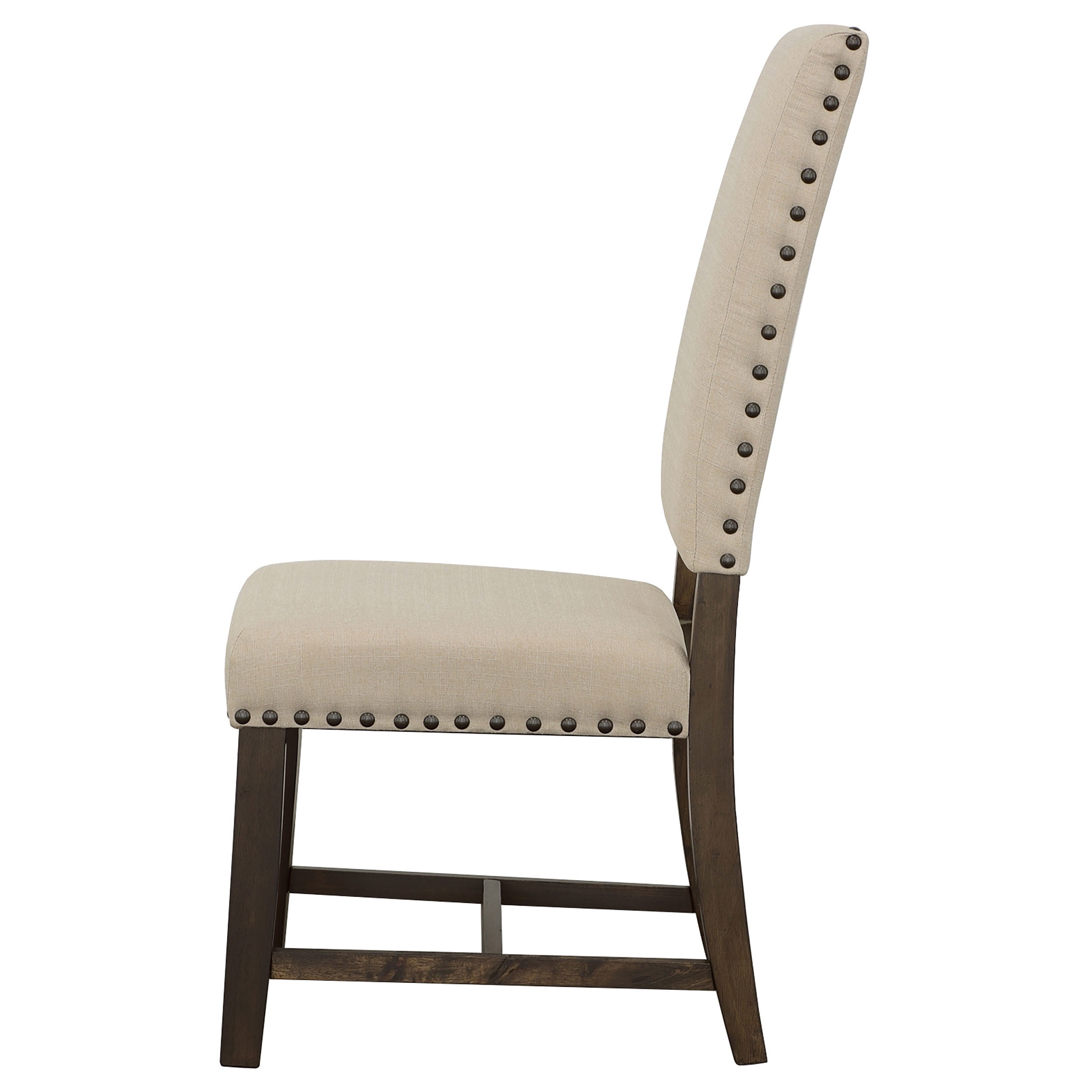 Twain Upholstered Dining Side Chair Beige (Set of 2)