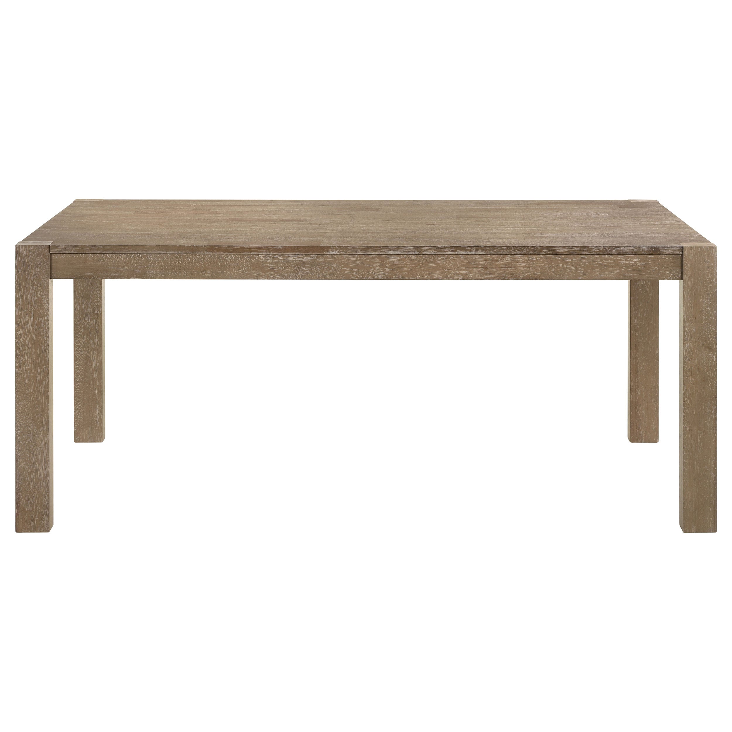 Scottsdale Rectangular Dining Set Brown Washed