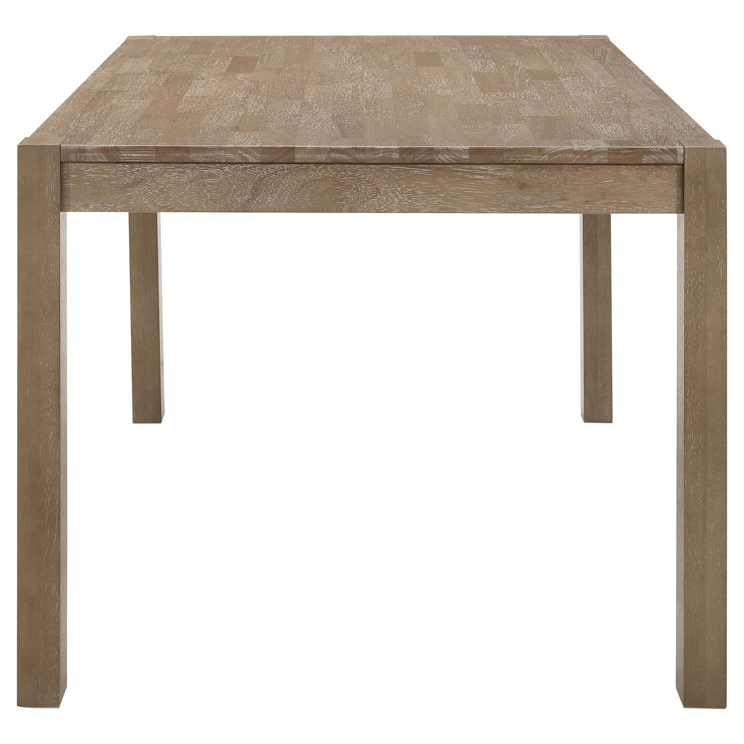 Scottsdale Rectangular Dining Set Brown Washed