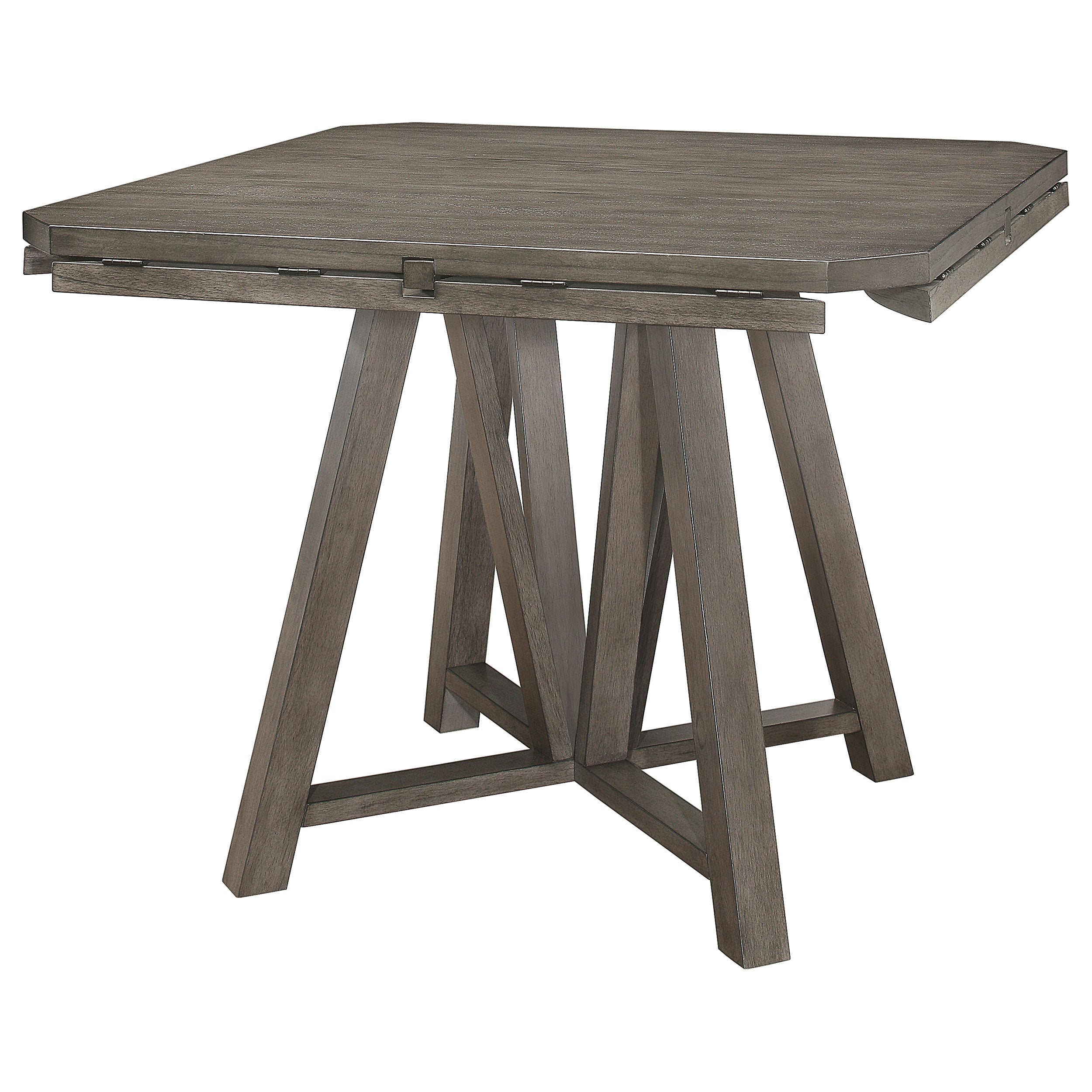 Athens Drop Leaf Counter Height Dining Set Barn Grey