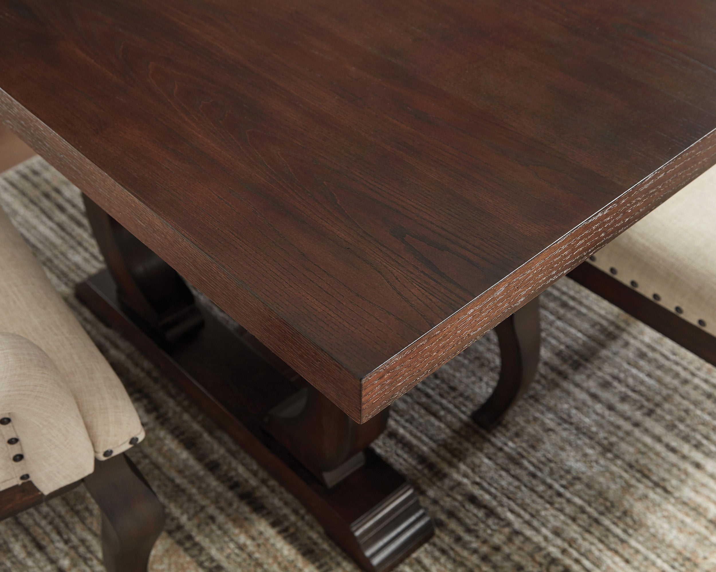 Brockway Extension Leaf Dining Set Antique Java