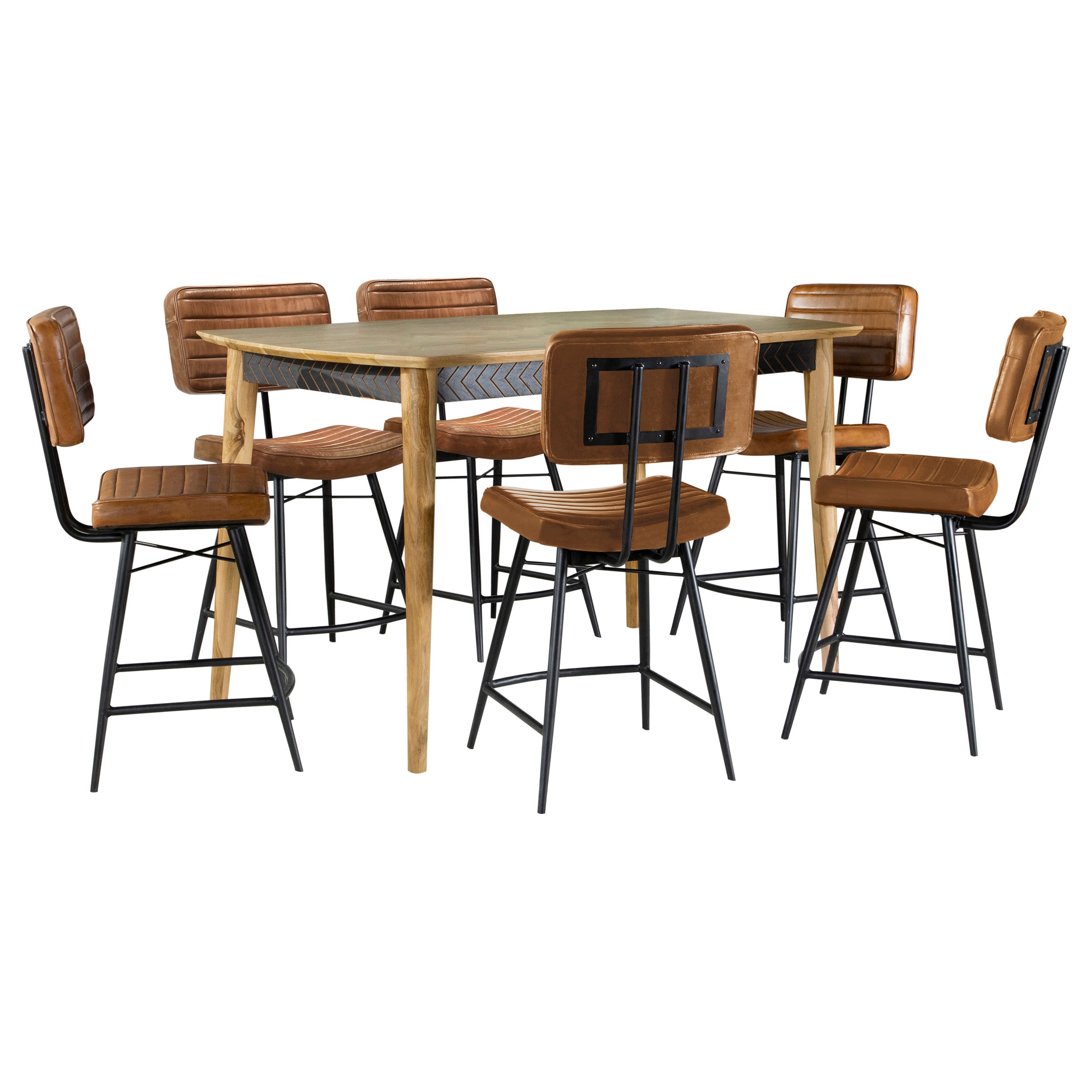 Partridge  Counter Dining Set Sheesham and Camel