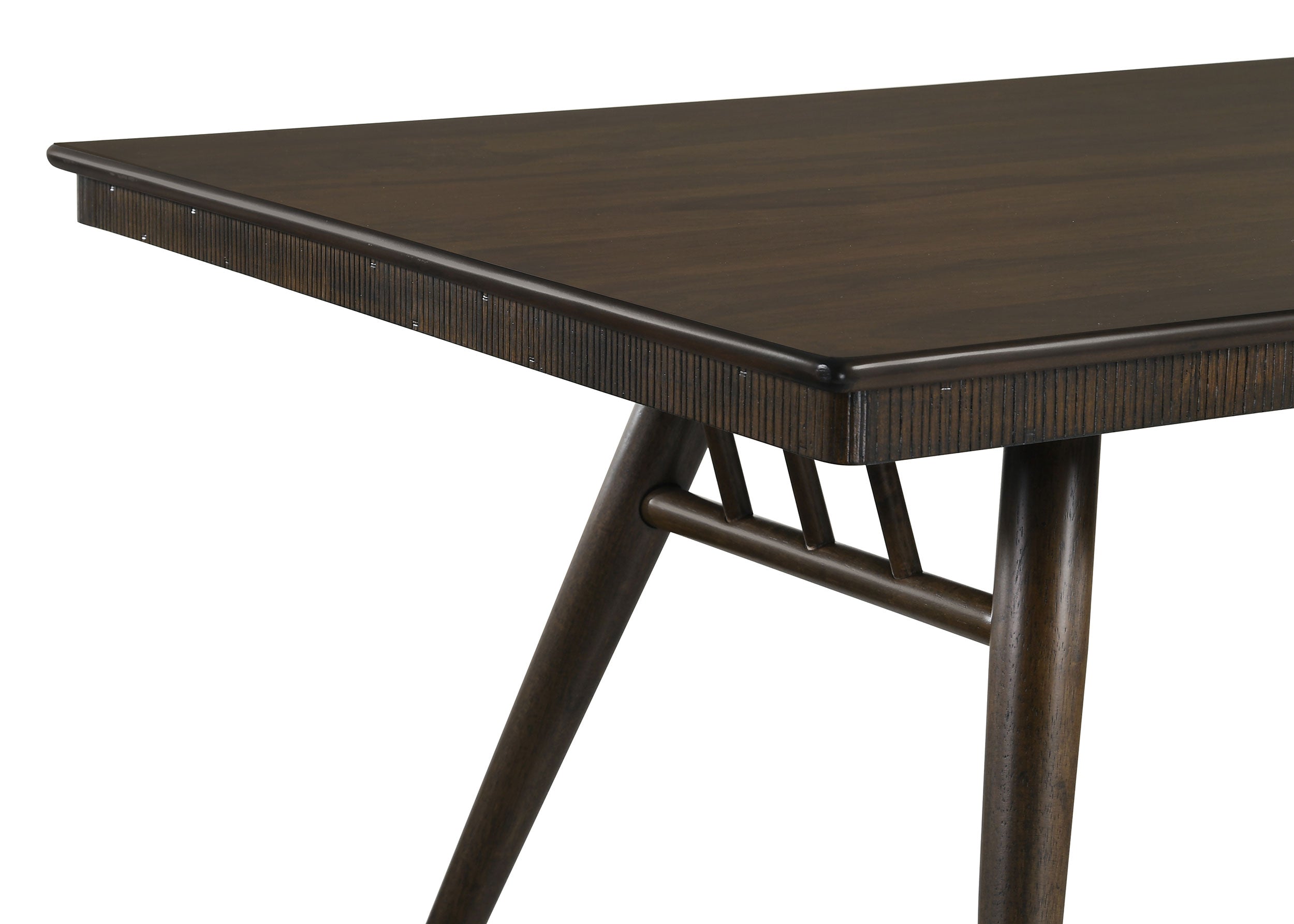 Wes  Rectangular Dining Table Set Dark Walnut