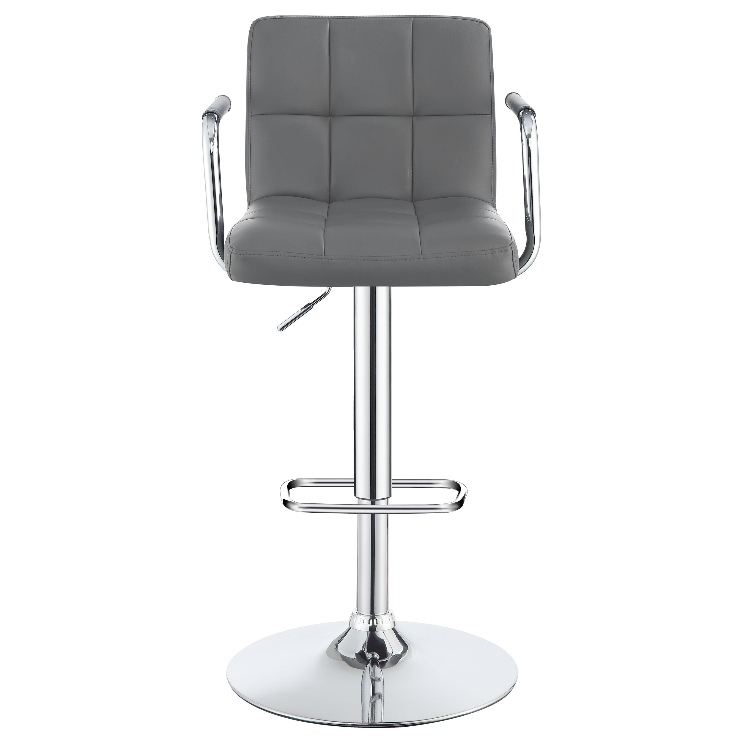 Palomar Adjustable Height Bar Stool Black / White and Chrome