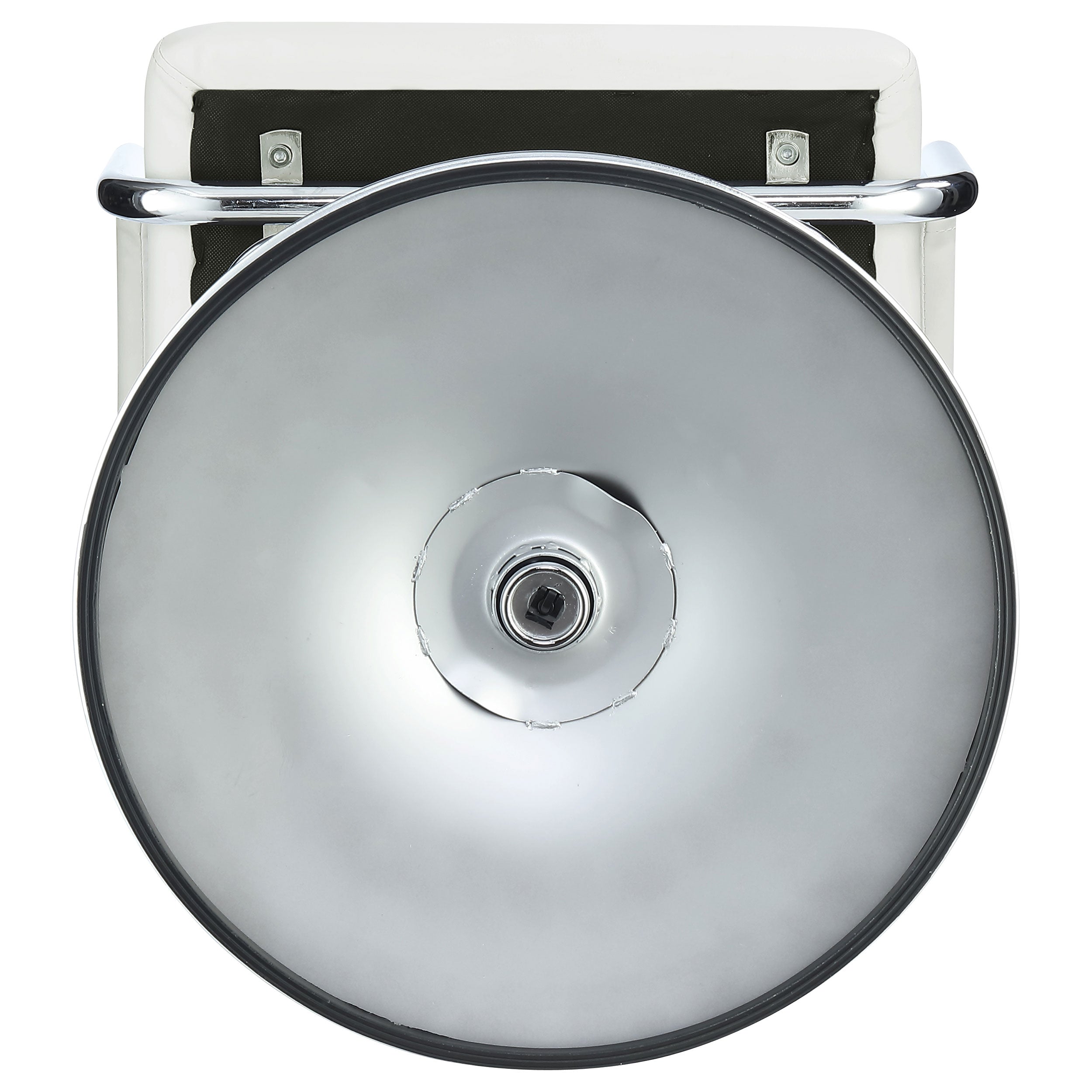 Palomar Adjustable Height Bar Stool Black / White and Chrome