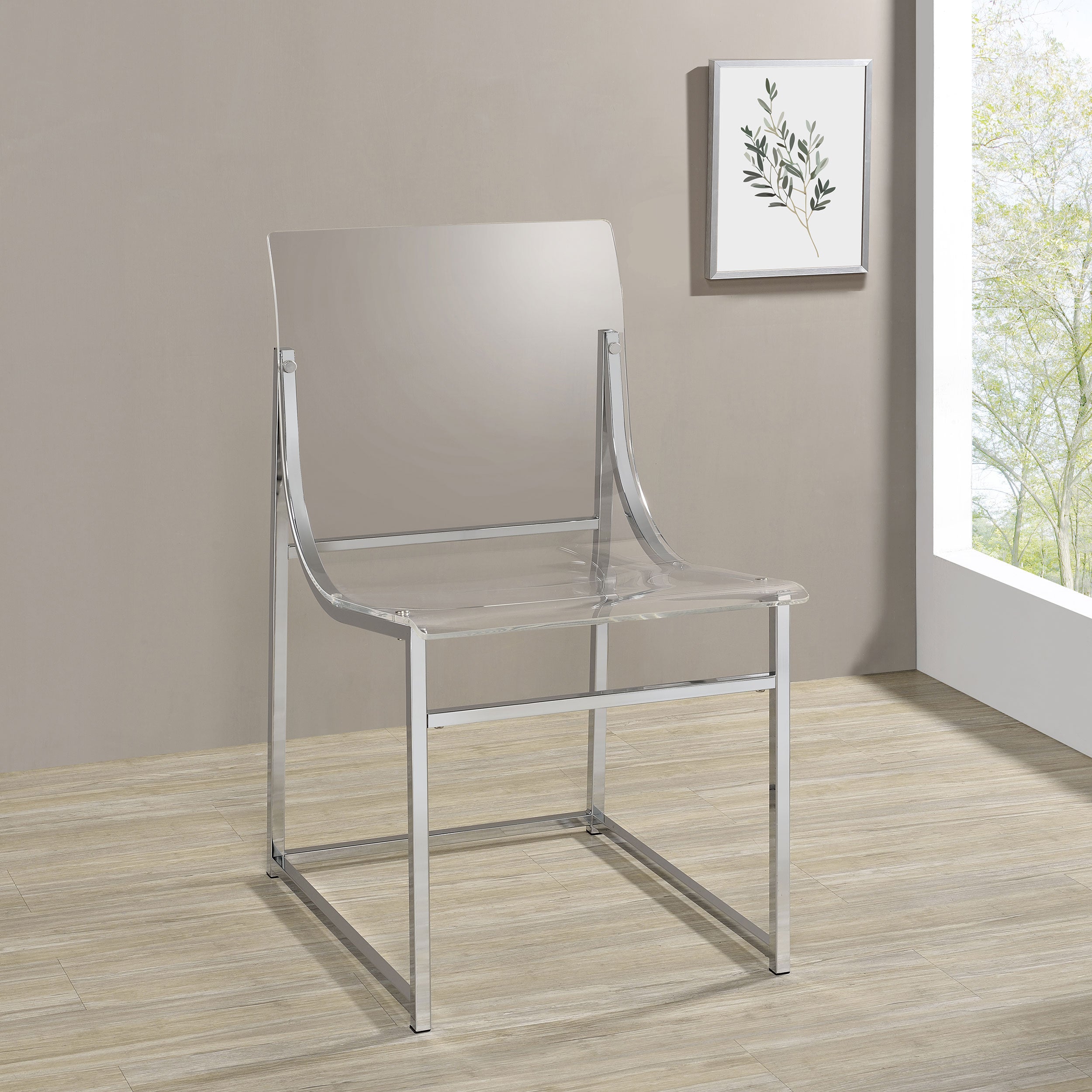 Adino Acrylic Dining Side Chair (Set of 2)