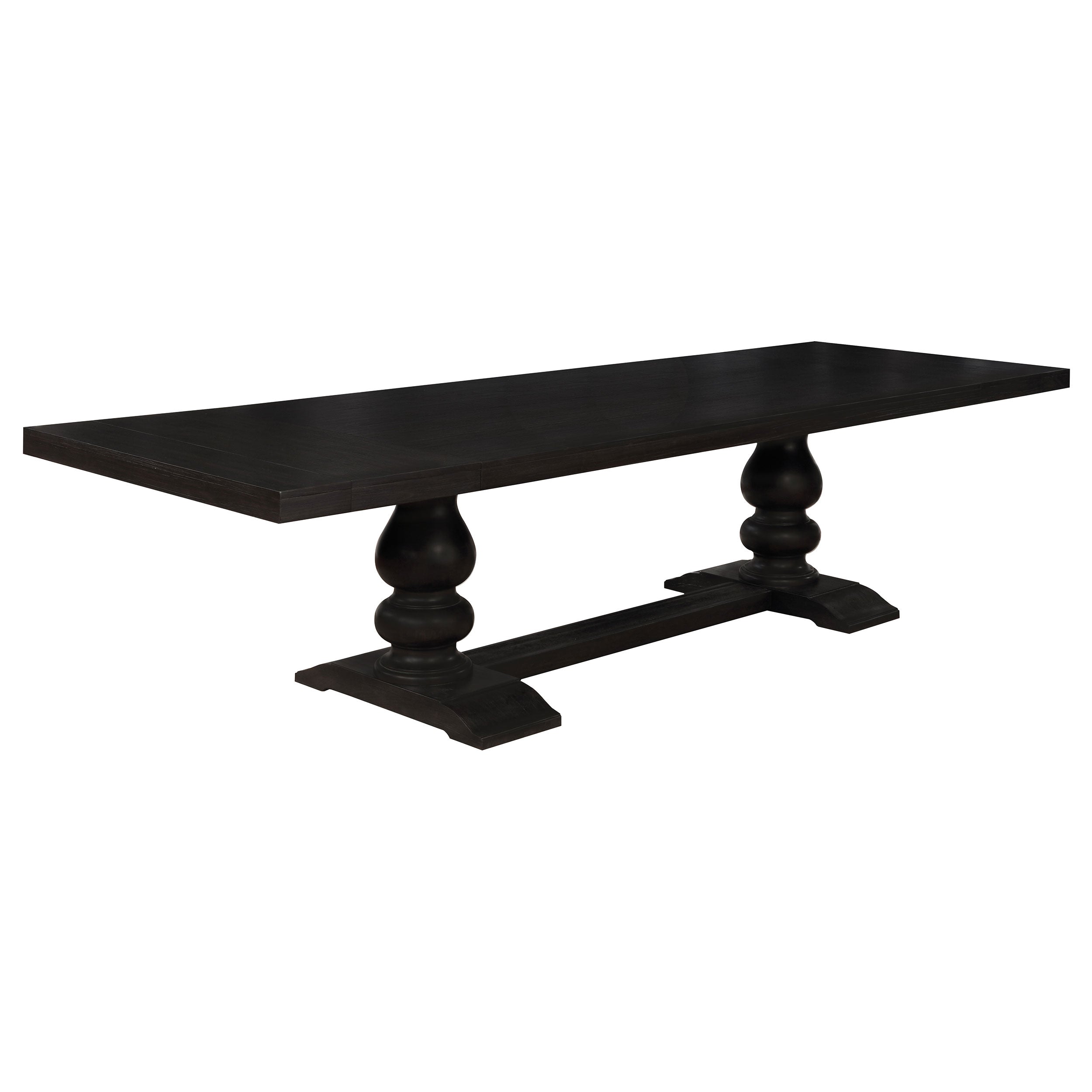 Phelps  Rectangular Dining Table Set Distressed Noir