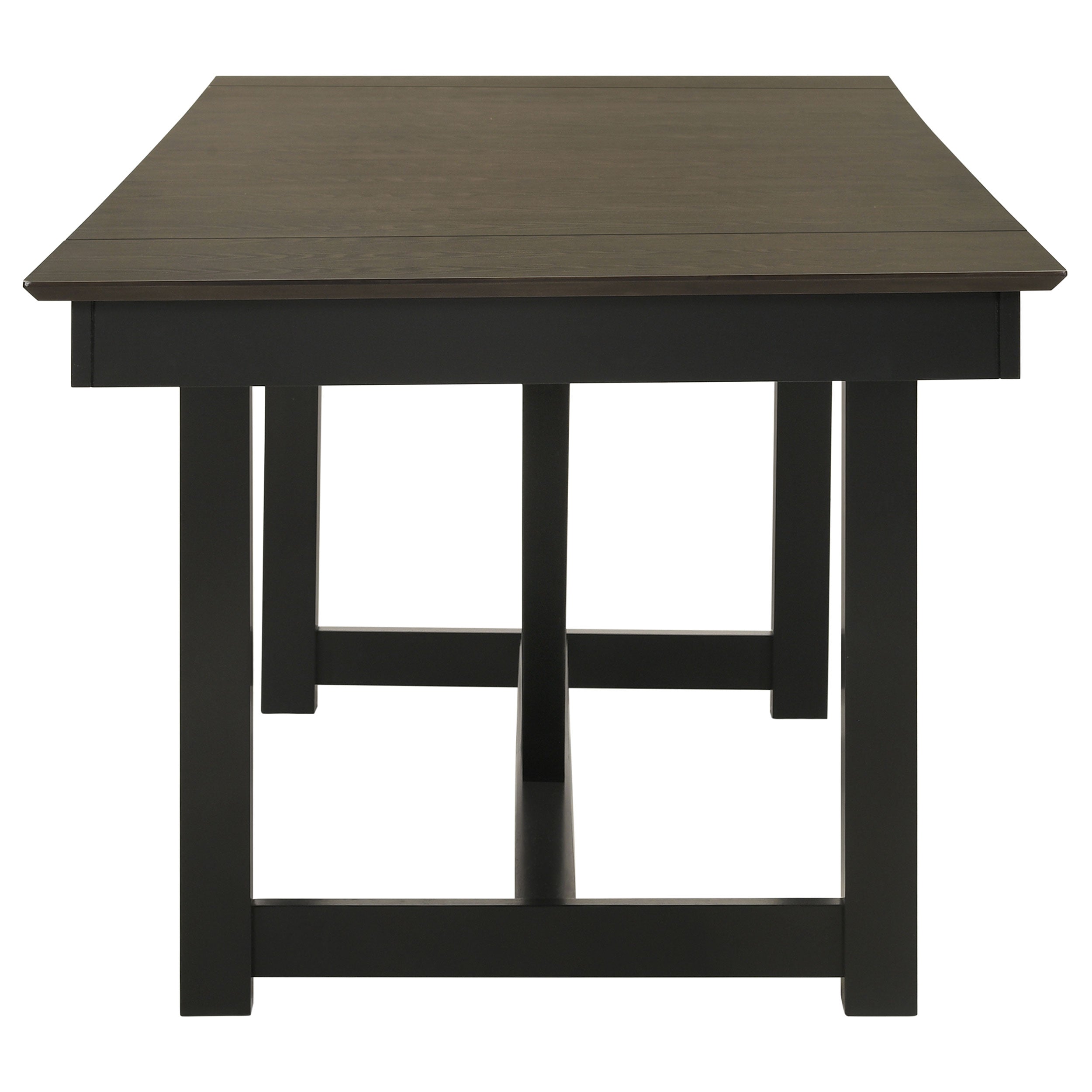 Malia Refractory Extension Leaf Dining Table Set Oak