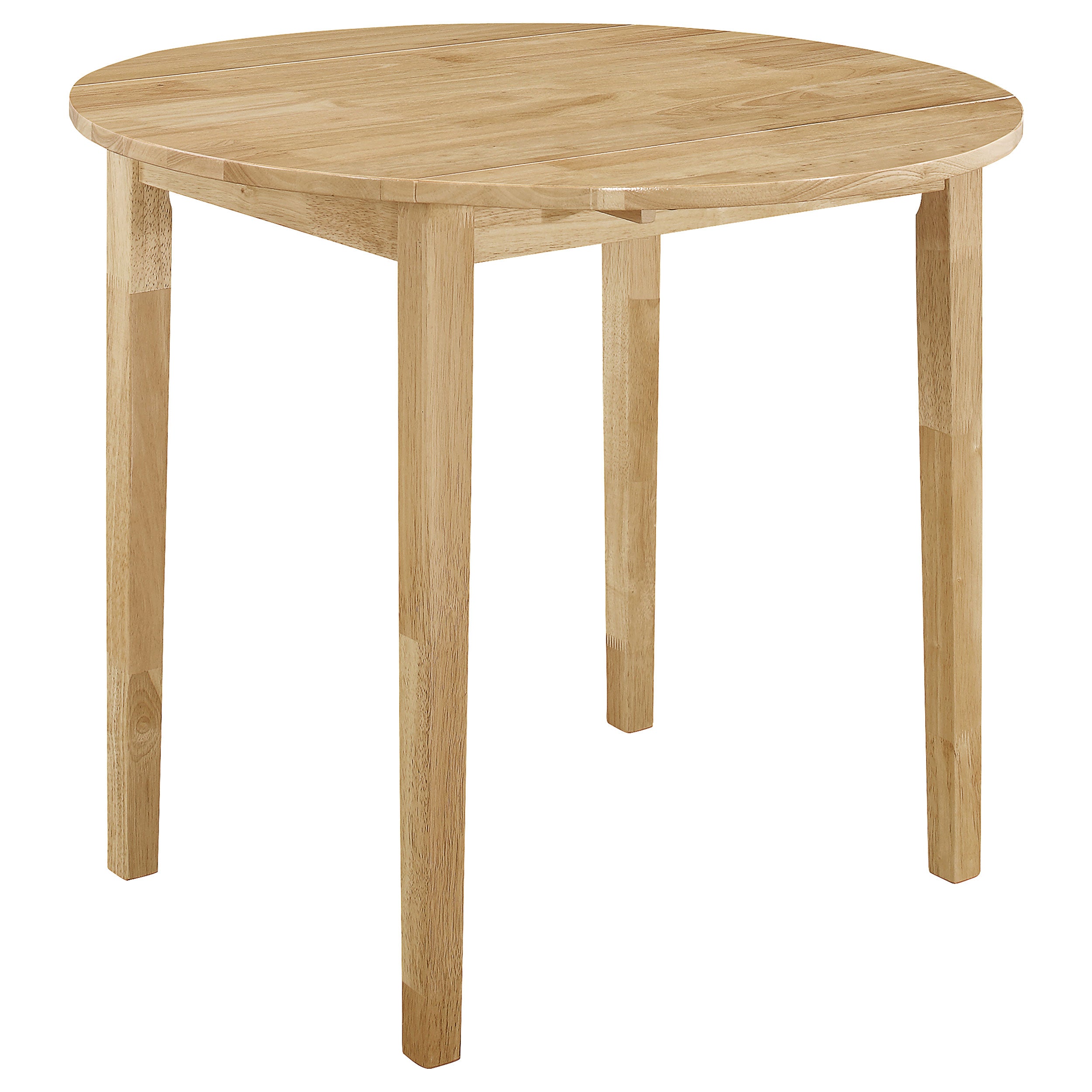 Bucknell Round Drop Leaf Dining Table Set Cappuccino