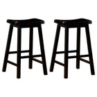 Durant Wood Backless Bar Stool Black (Set of 2)