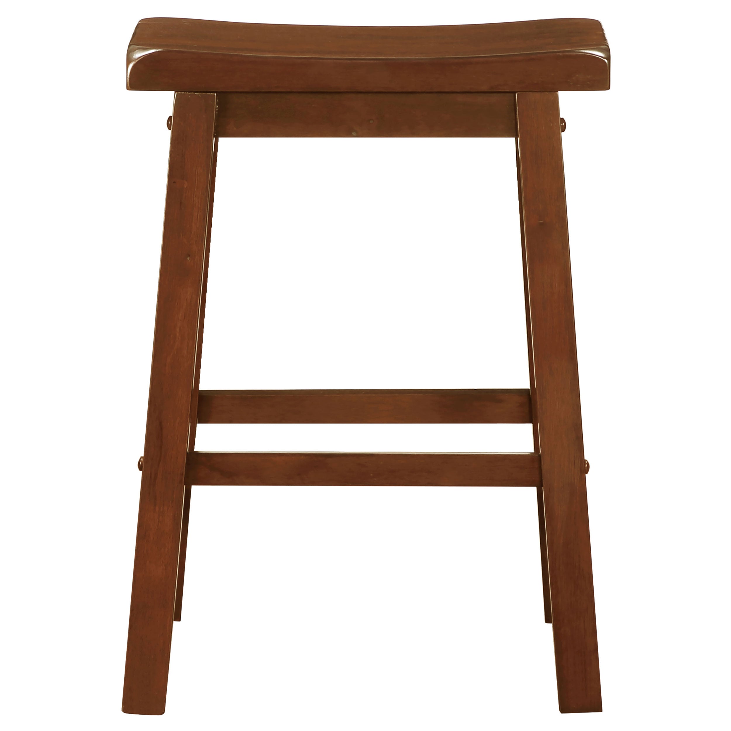 Durant Wood Backless Bar Stool Black (Set of 2)