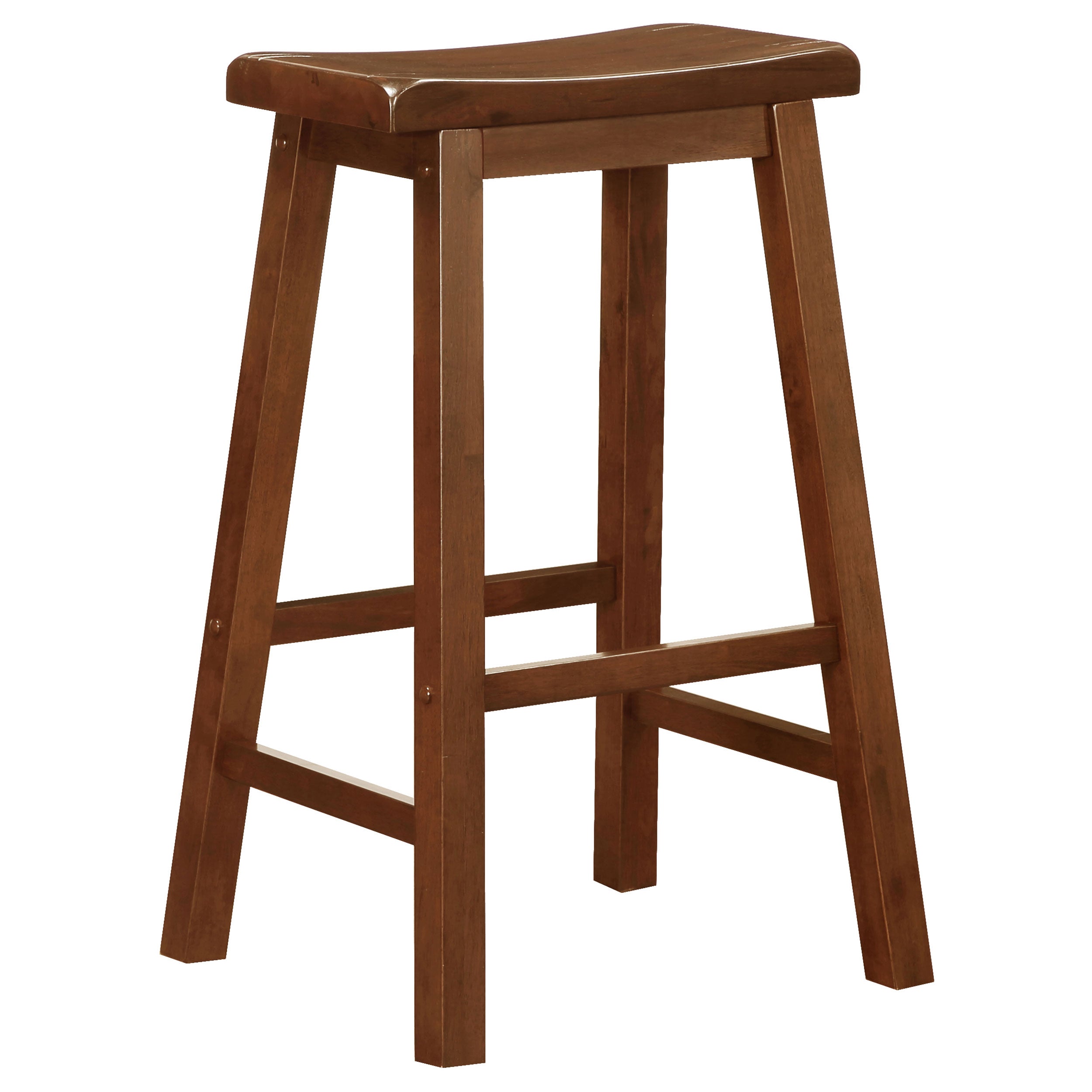 Durant Wood Backless Bar Stool Black (Set of 2)