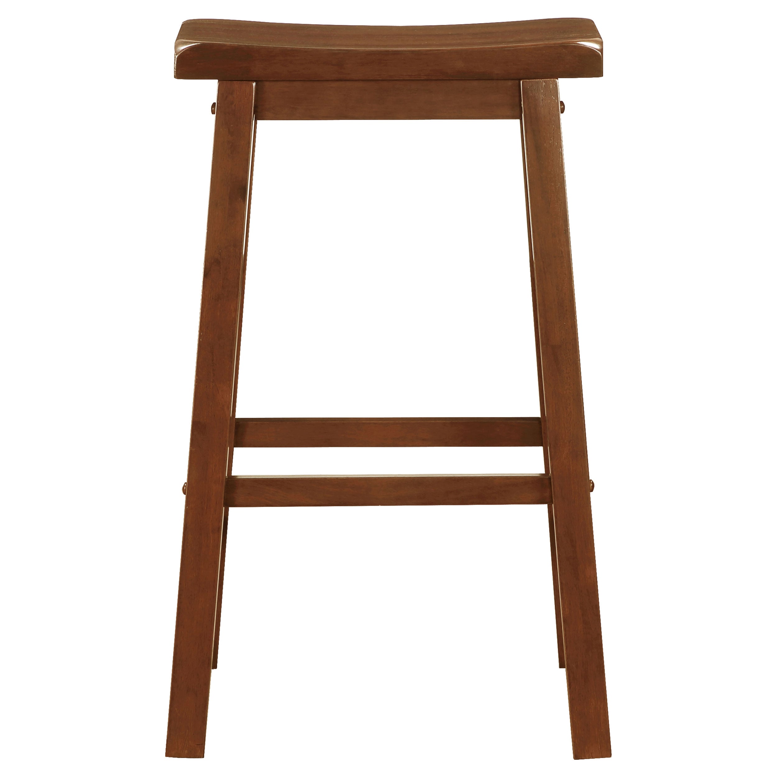 Durant Wood Backless Bar Stool Black (Set of 2)