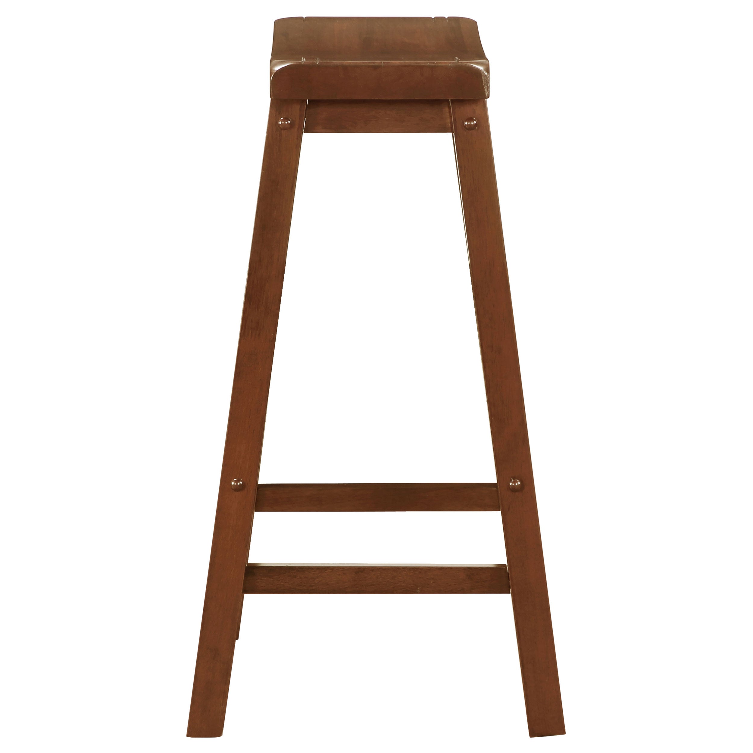 Durant Wood Backless Bar Stool Black (Set of 2)