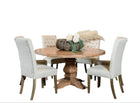 Florence Round Dining Table Set Rustic Honey