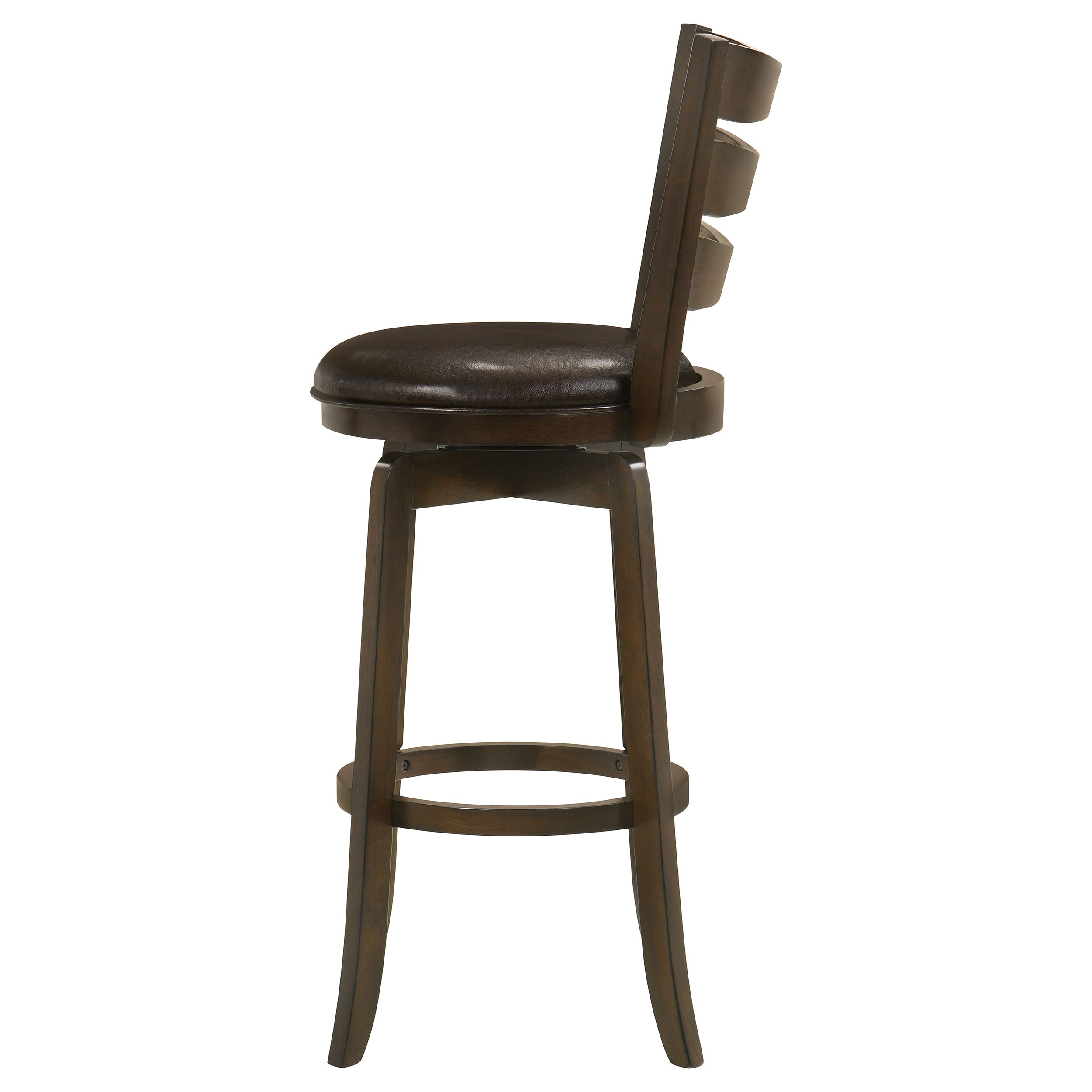 Murphy Wood Counter Height Swivel Bar Chair Dark Brown