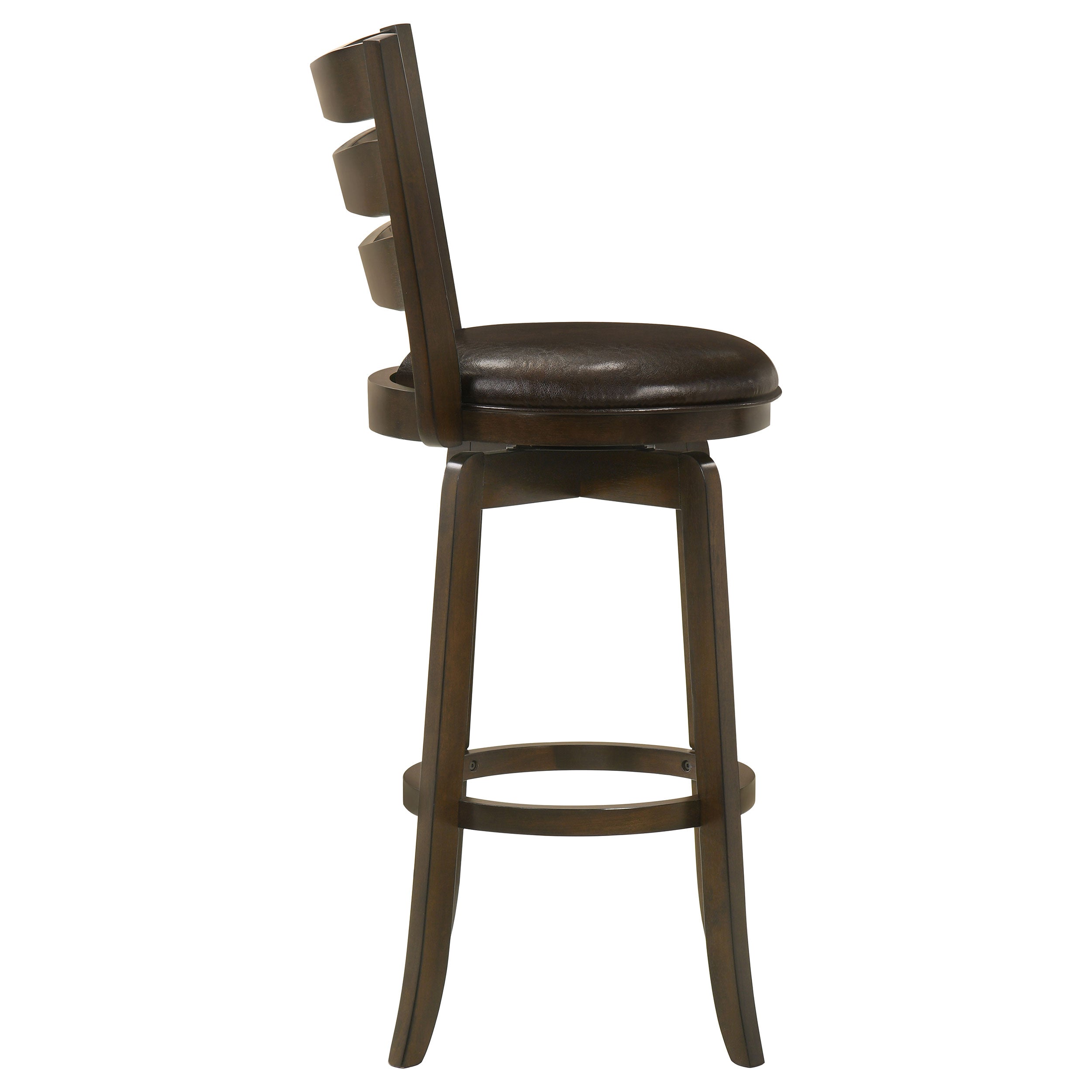 Murphy Wood Counter Height Swivel Bar Chair Dark Brown