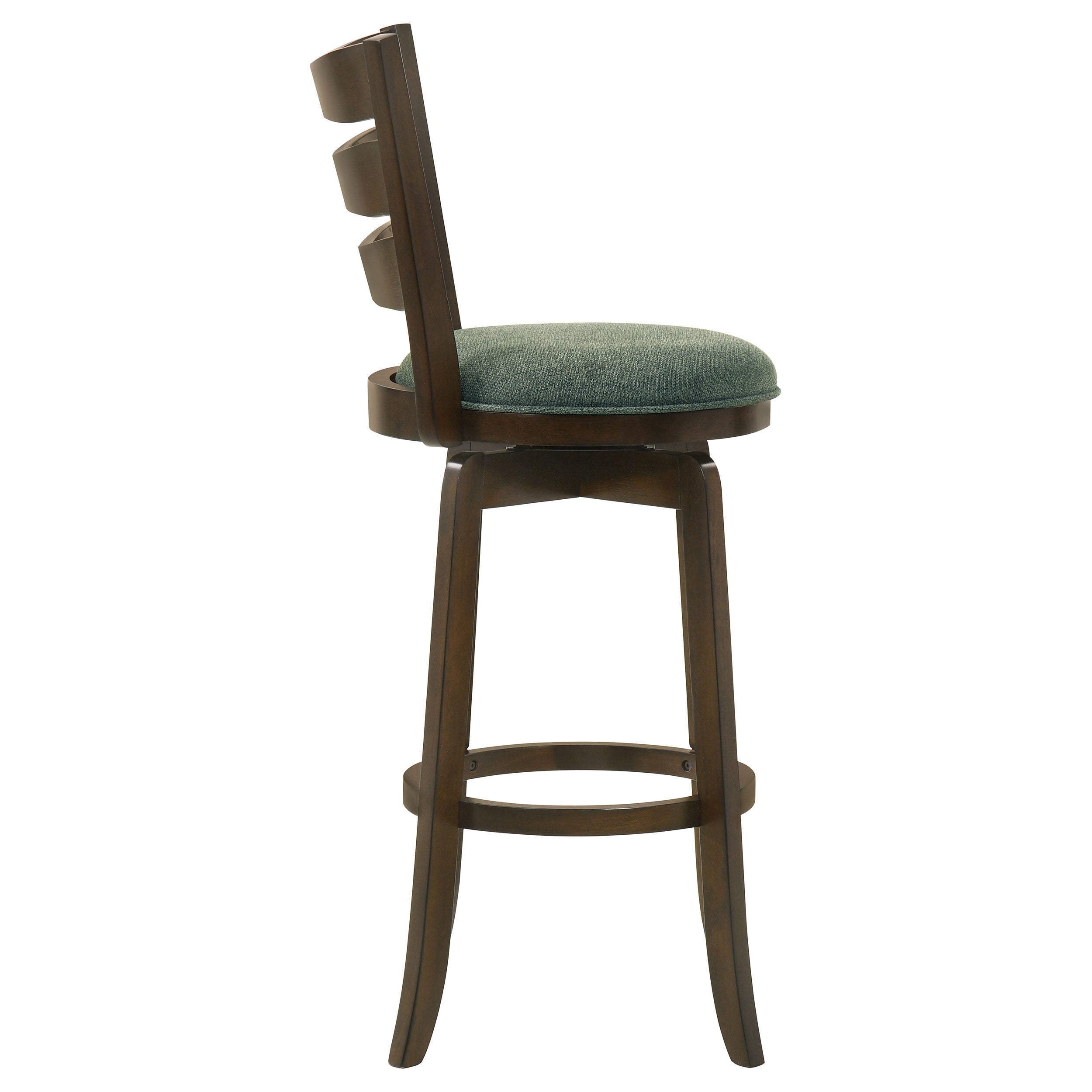 Murphy Wood Counter Height Swivel Bar Chair Hunter Green