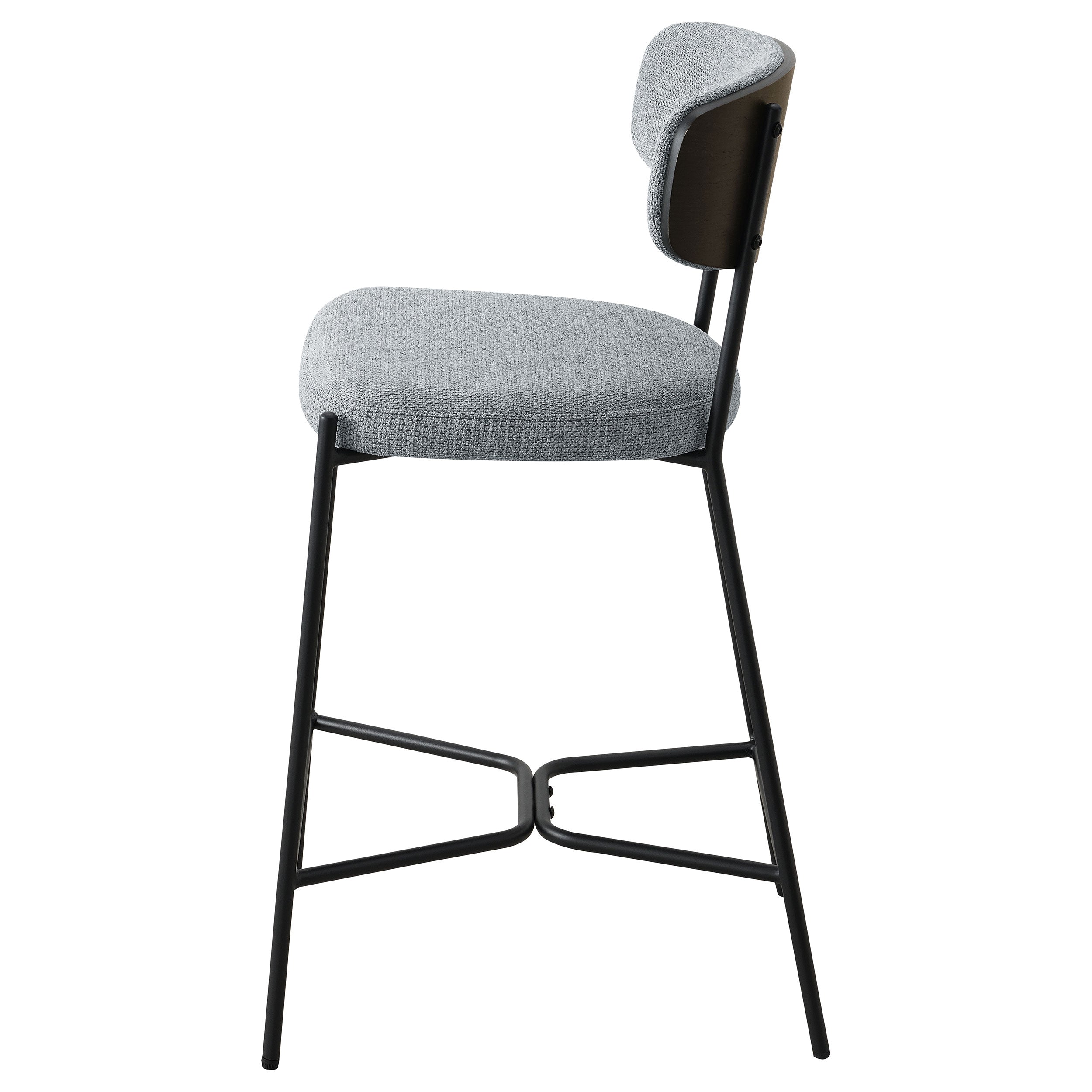 Elison Pub Height Bar Stool Grey (Set of 2)