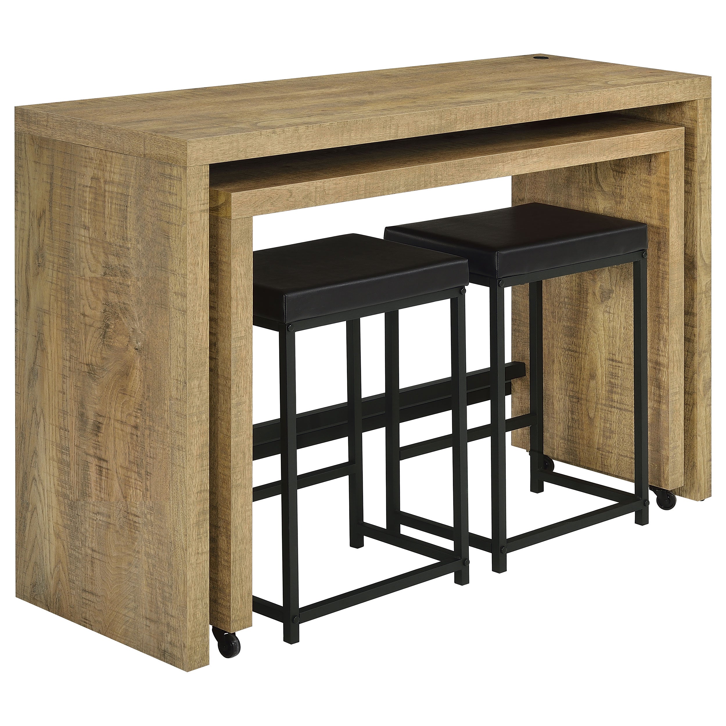 Davista Counter Height Table Set Mango Brown