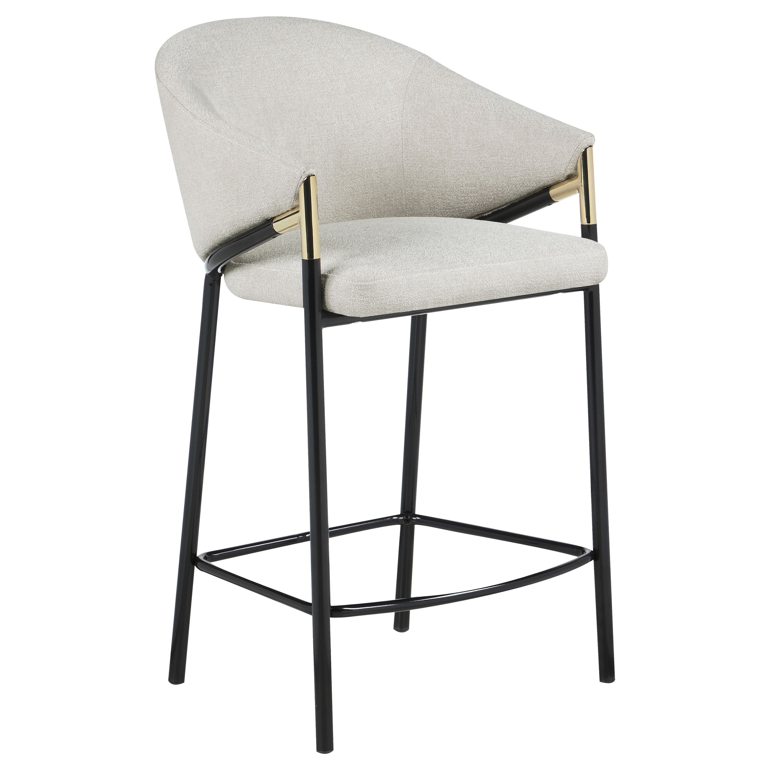 Chadwick Fabric Upholstered Bar Chair Beige (Set of 2)