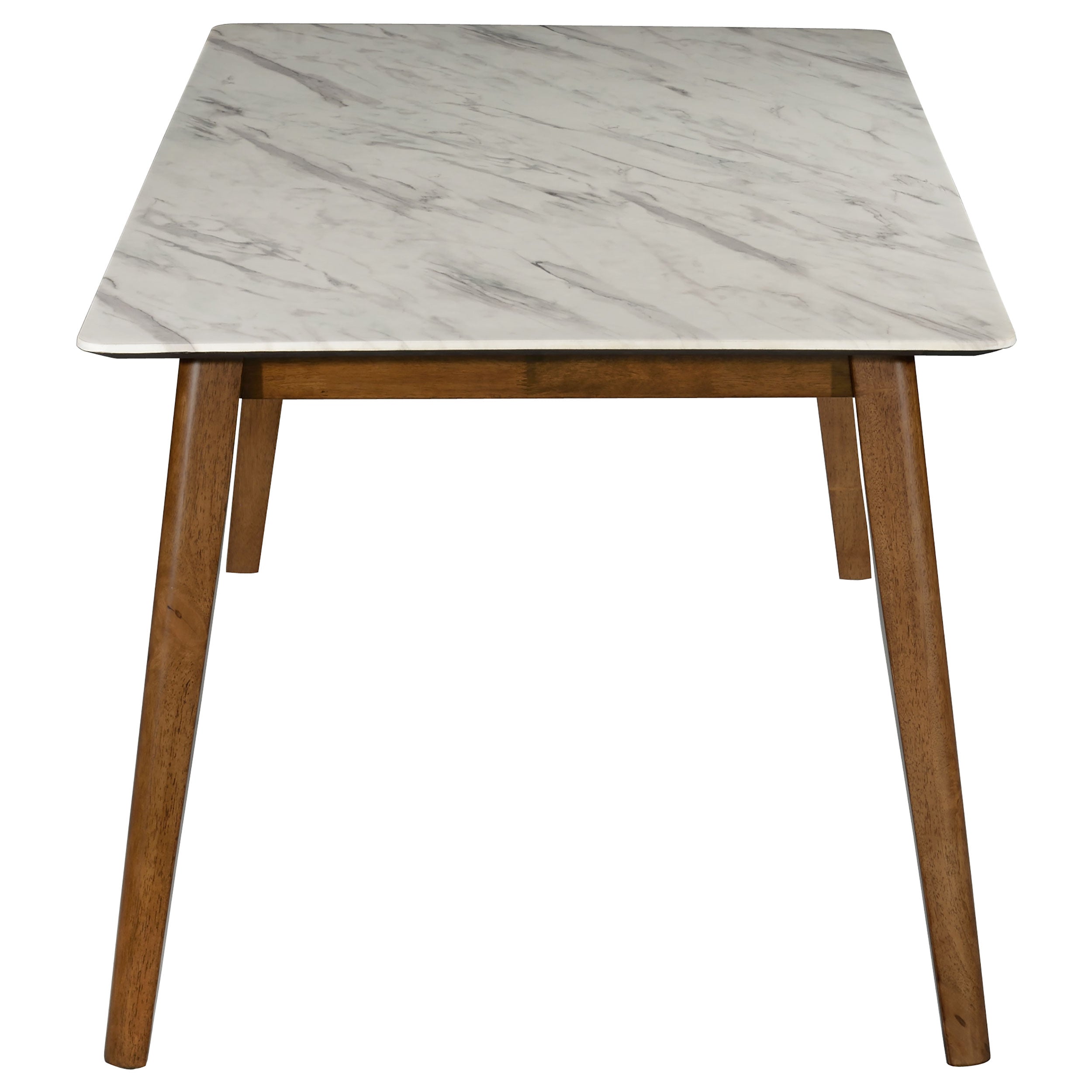 Everett Rectangular Dining Table Set Natural Walnut