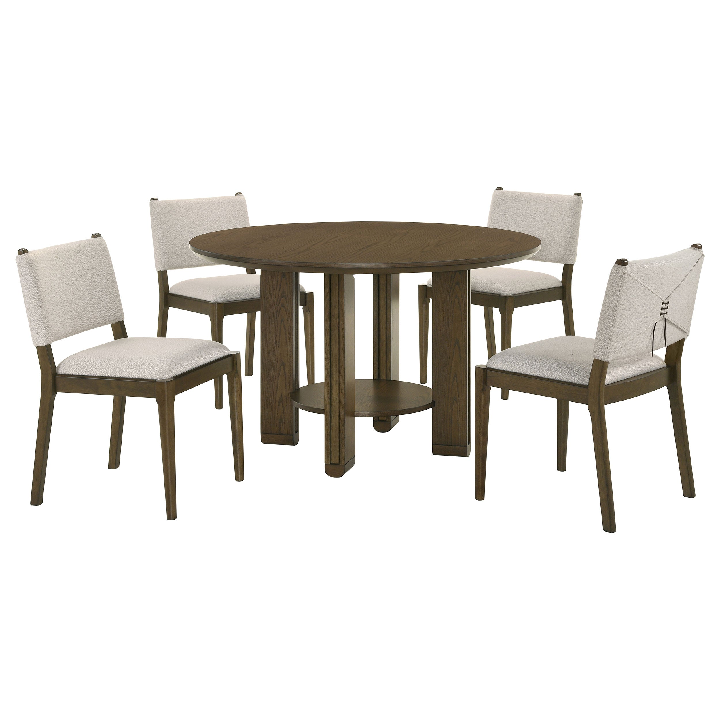 Ottowa Round Counter/Standard Height Dining Room Set Brown
