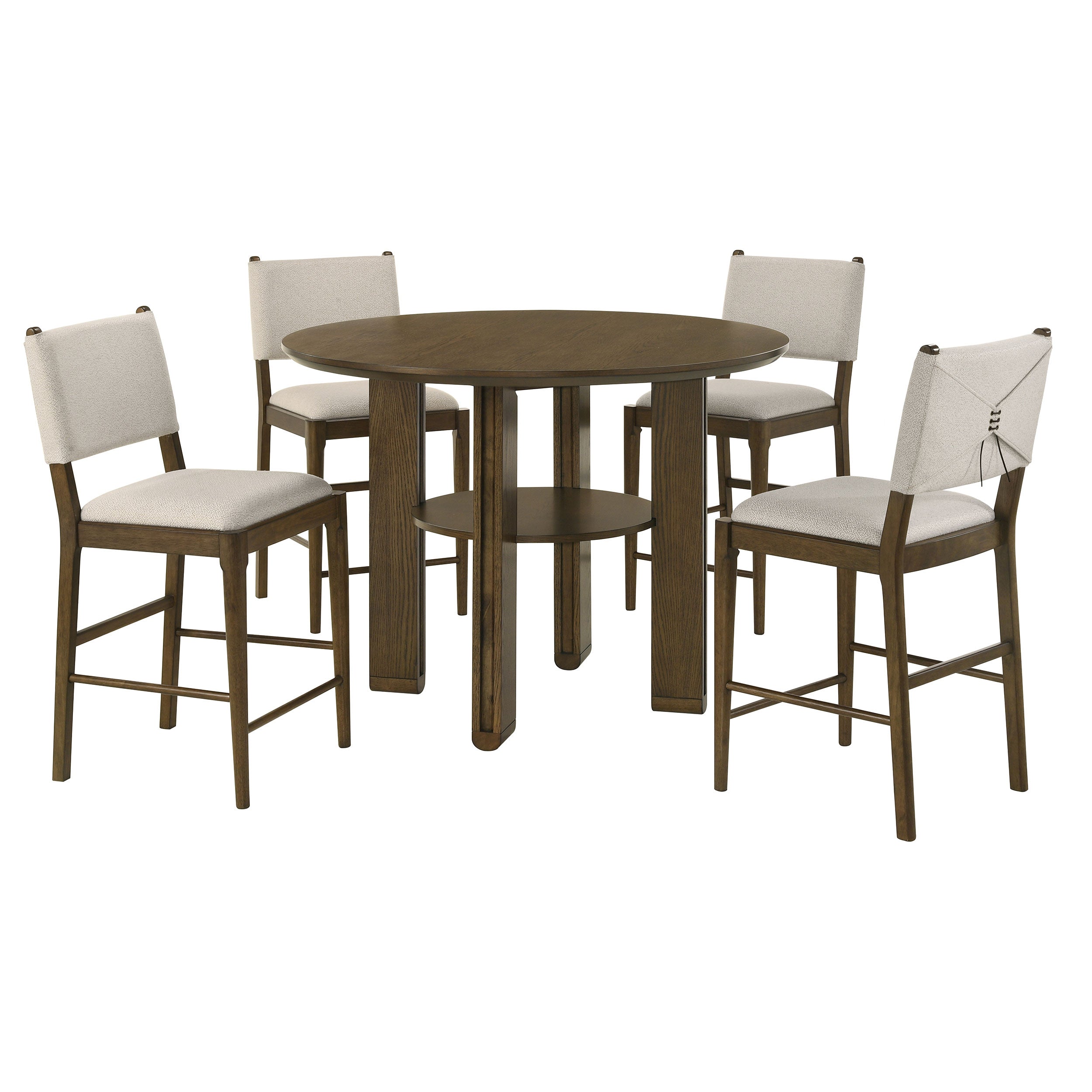 Ottowa Round Counter/Standard Height Dining Room Set Brown