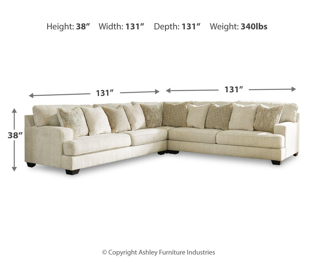 Rawcliffe Sectional with Ottoman