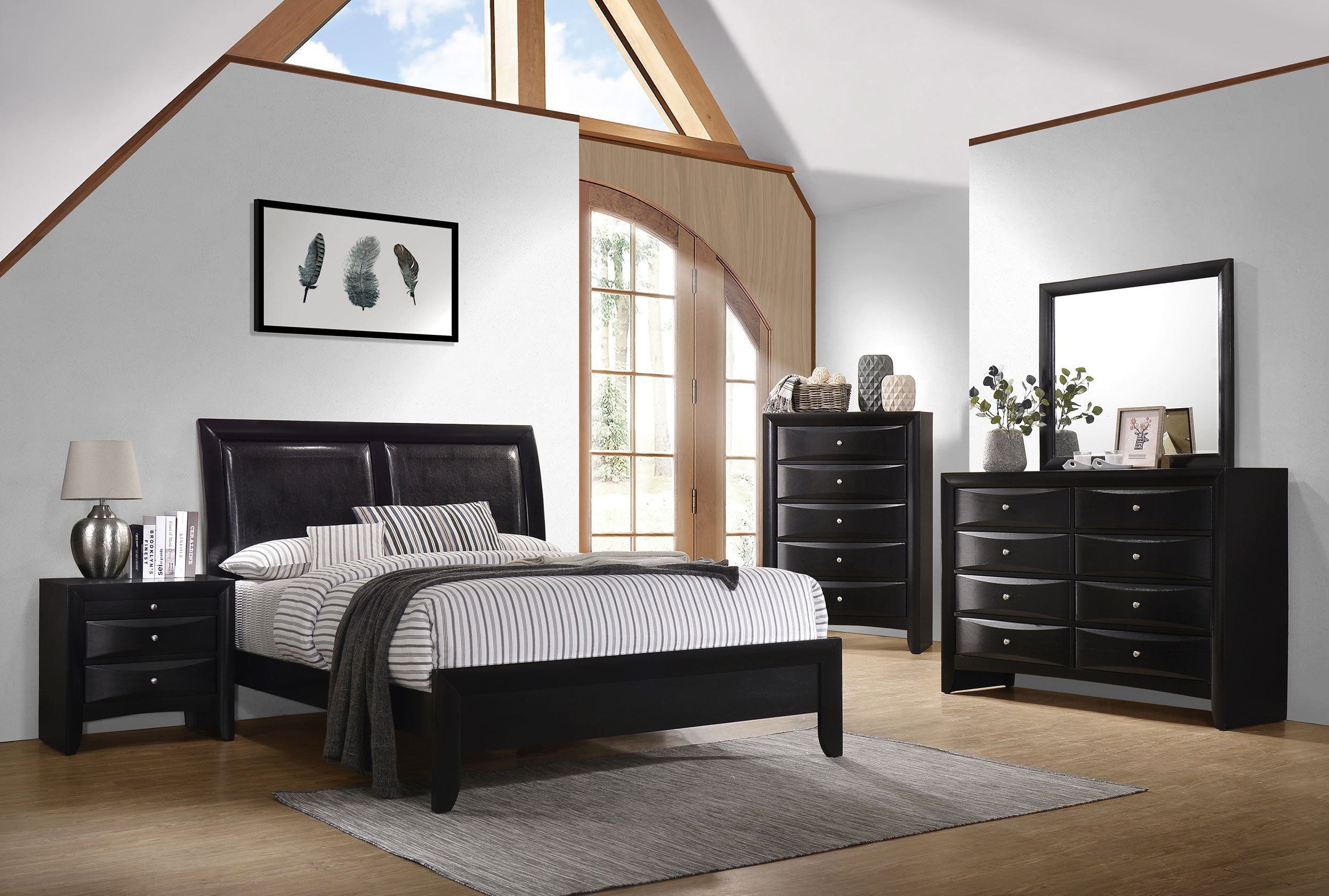 Briana  California King Bedroom Set Black