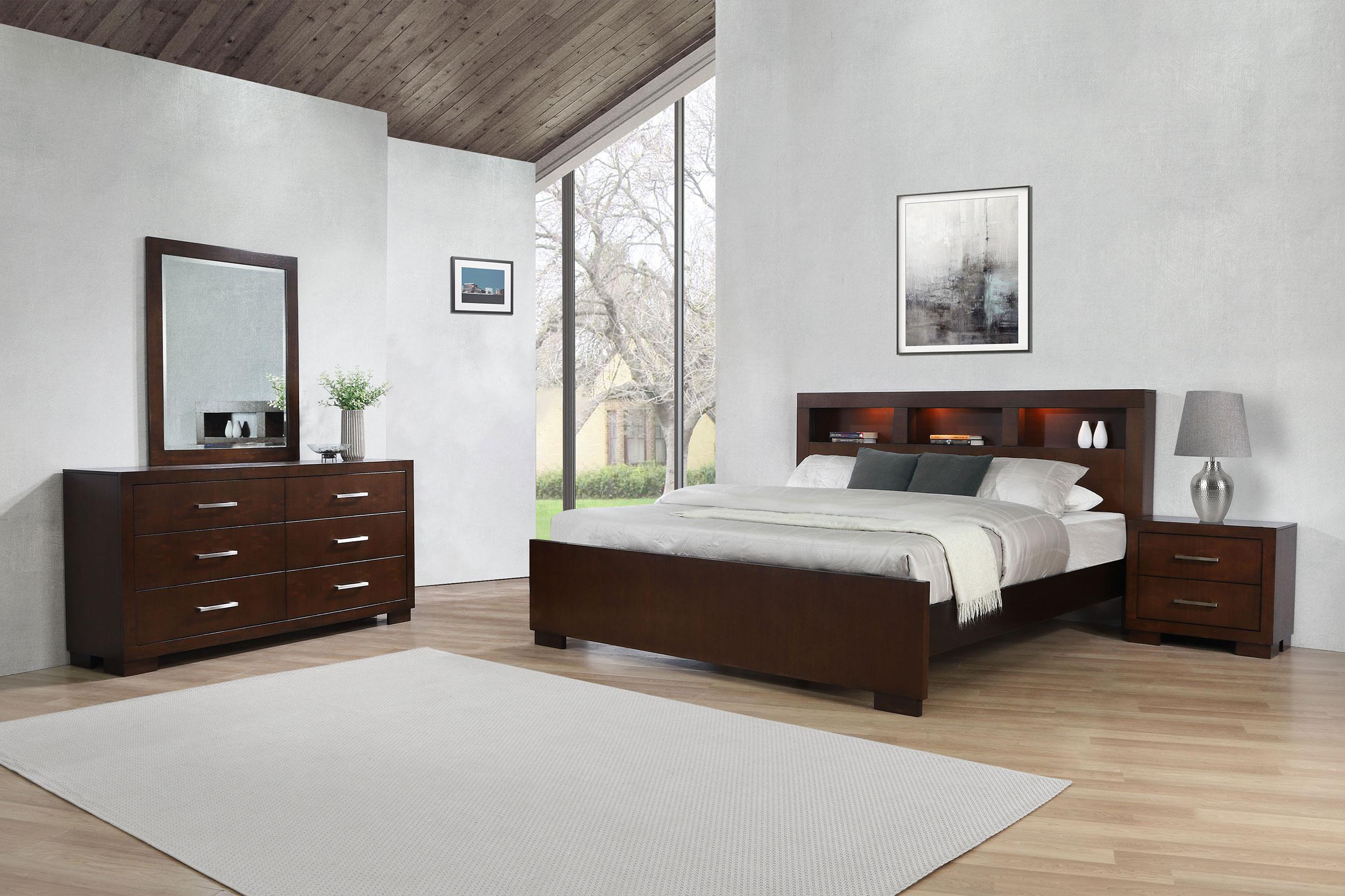 Jessica  California King Bedroom Set Cappuccino
