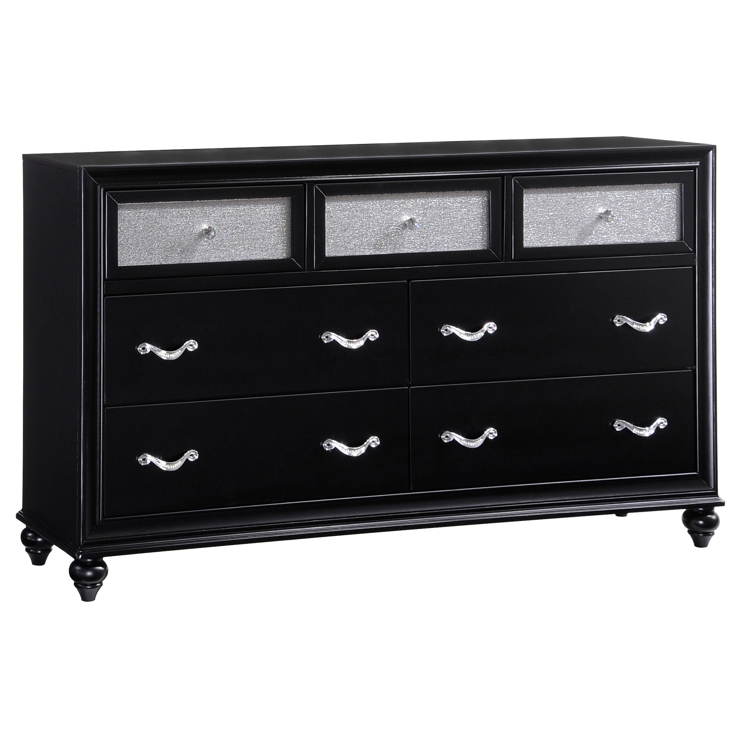 Barzini  California King Bedroom Set Black