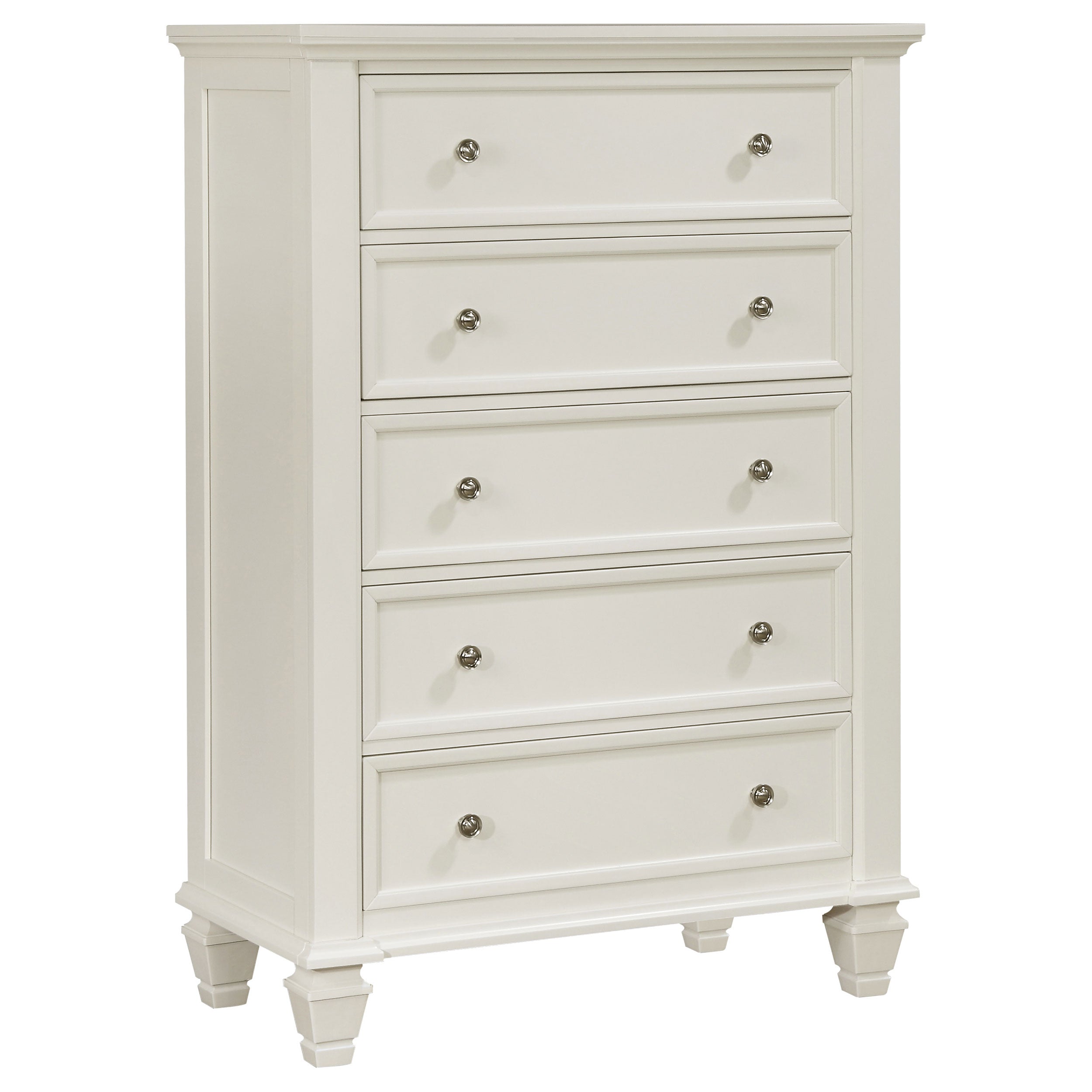 Sandy Beach 5-drawer Bedroom Chest Black