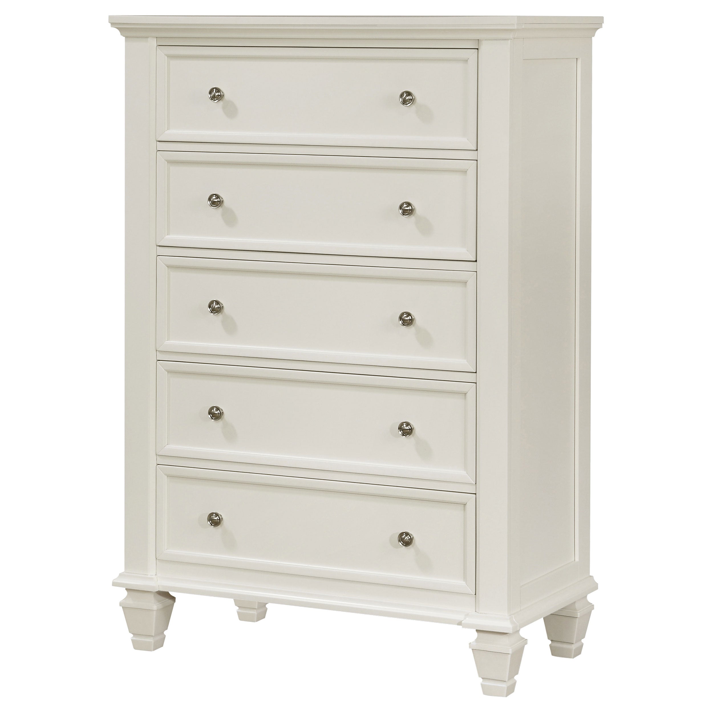 Sandy Beach 5-drawer Bedroom Chest Black