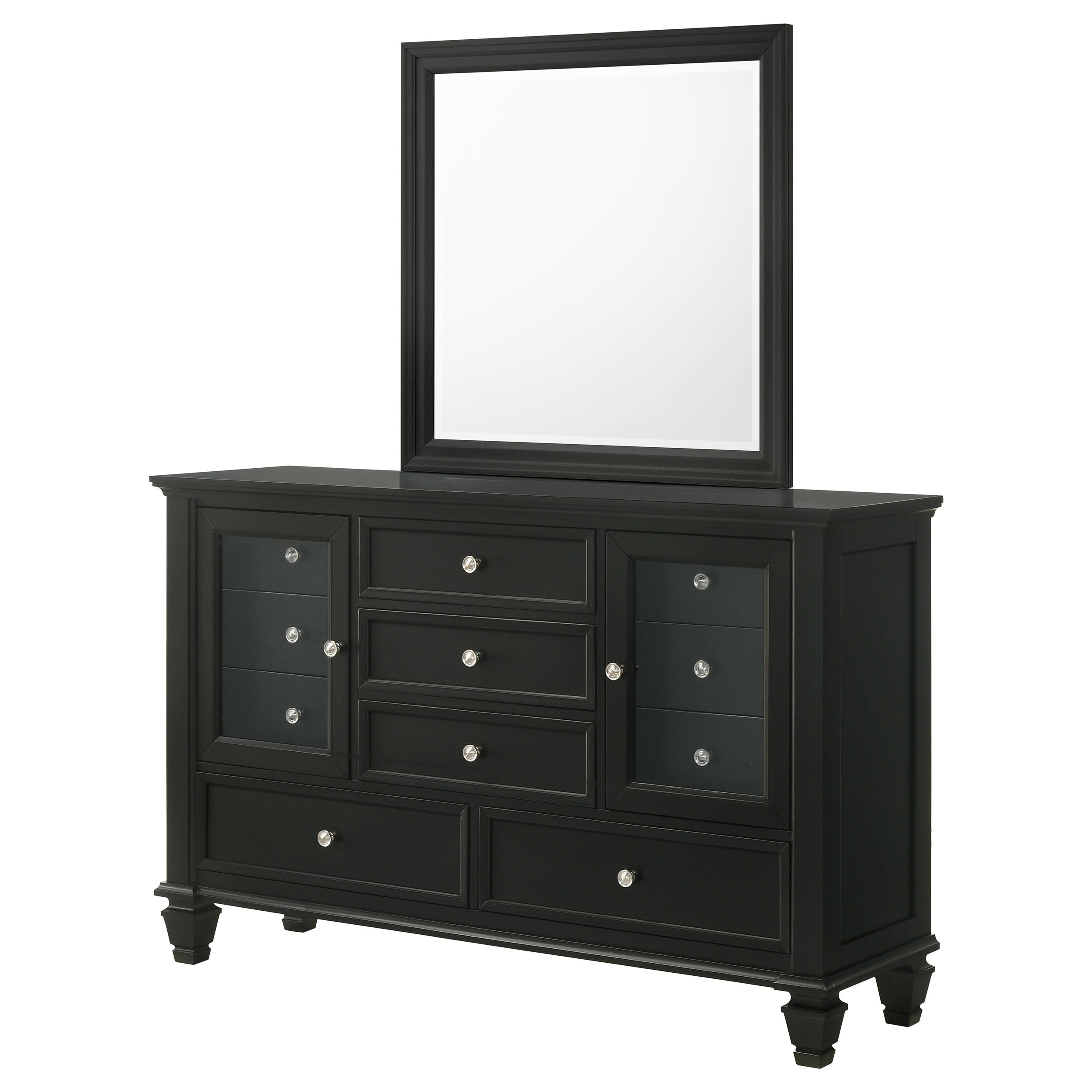 Sandy Beach 11-drawer Dresser Black