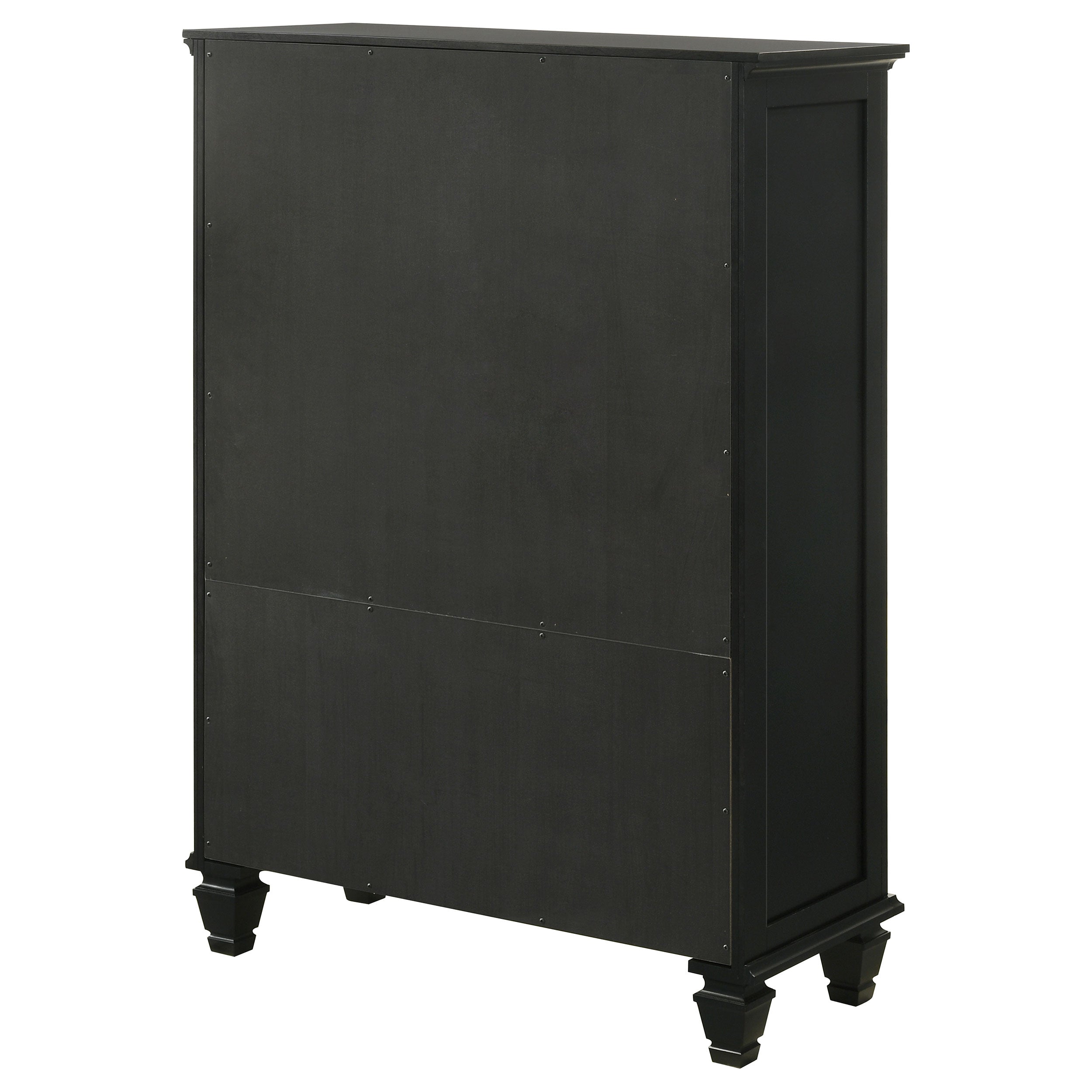 Sandy Beach 5-drawer Bedroom Chest Black