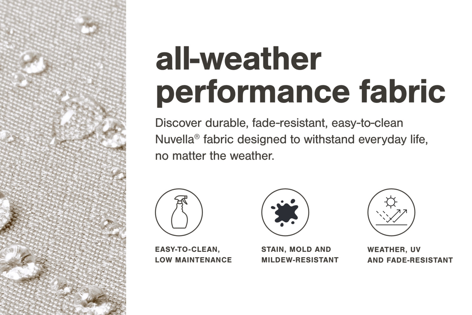 Visola Outdoor Sofa with 2 Lounge Chairs